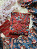 Premium Cotton ANARKALI Kurti Pant Dupatta Set