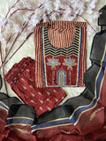 Pure Cotton Kurti Pant Dupatta Set