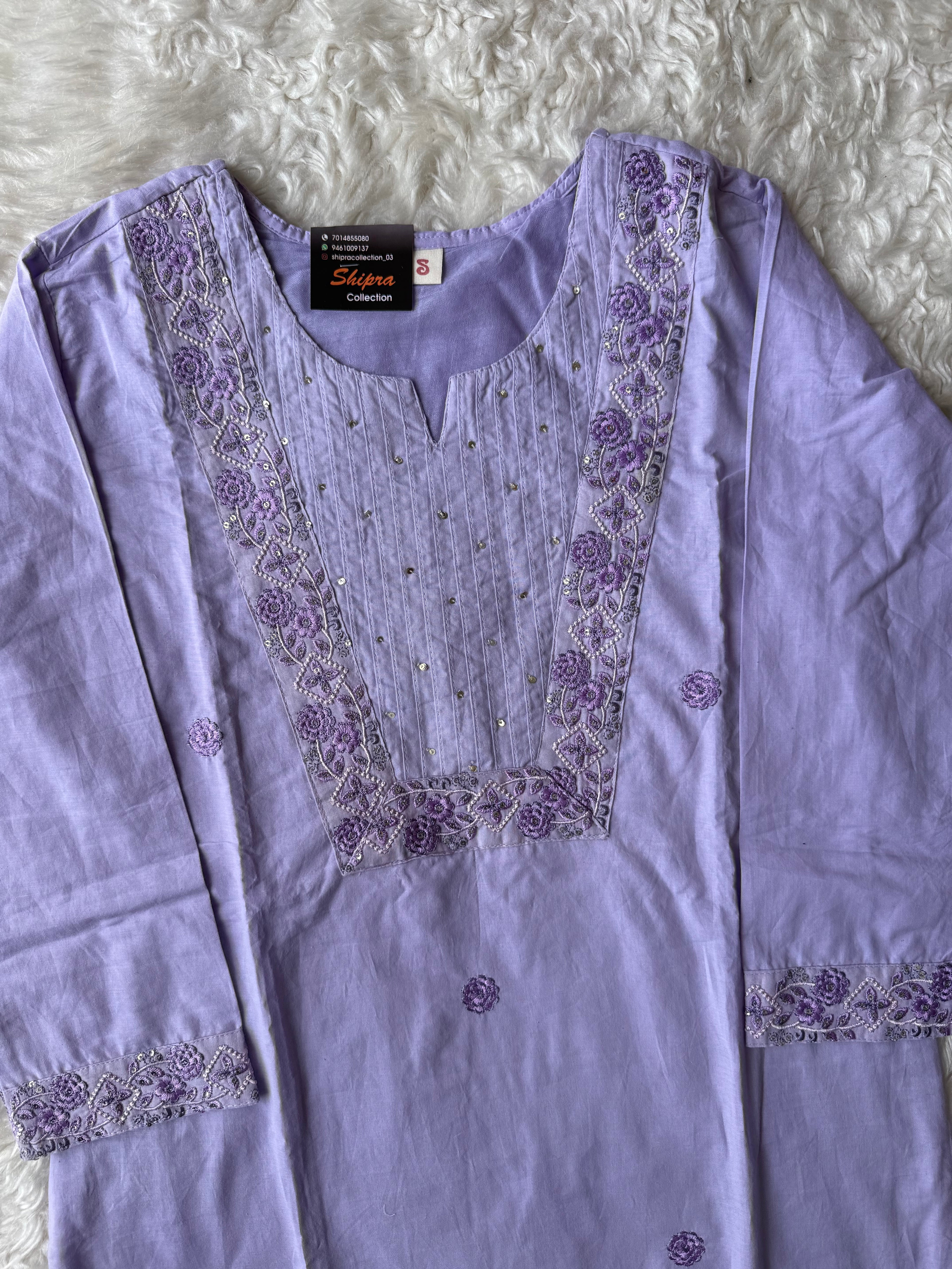 Premium Cotton Kurti Pant Dupatta Set