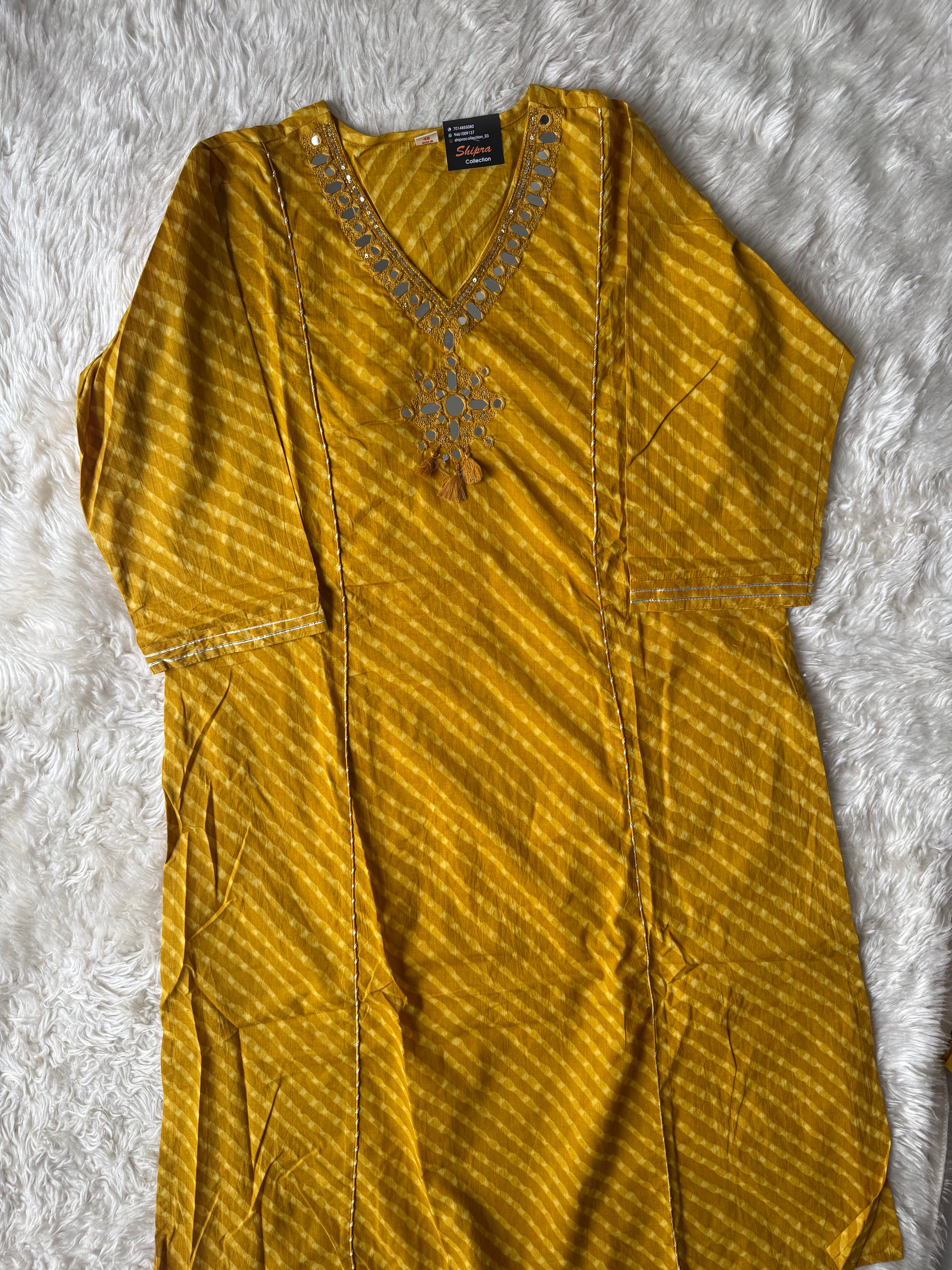 Premium Cotton Lehariya Set