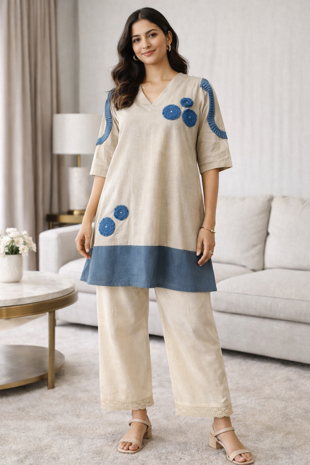 Soft Khadi Cotton Co-ord Set