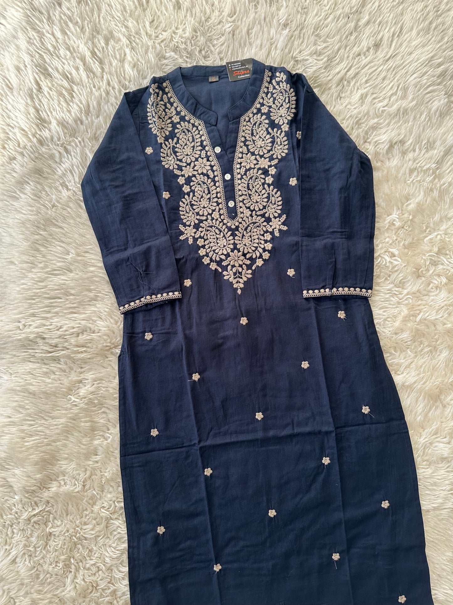 Stock Clearance 🚨
 Premium Cotton Kurti Pant Dupatta Set
