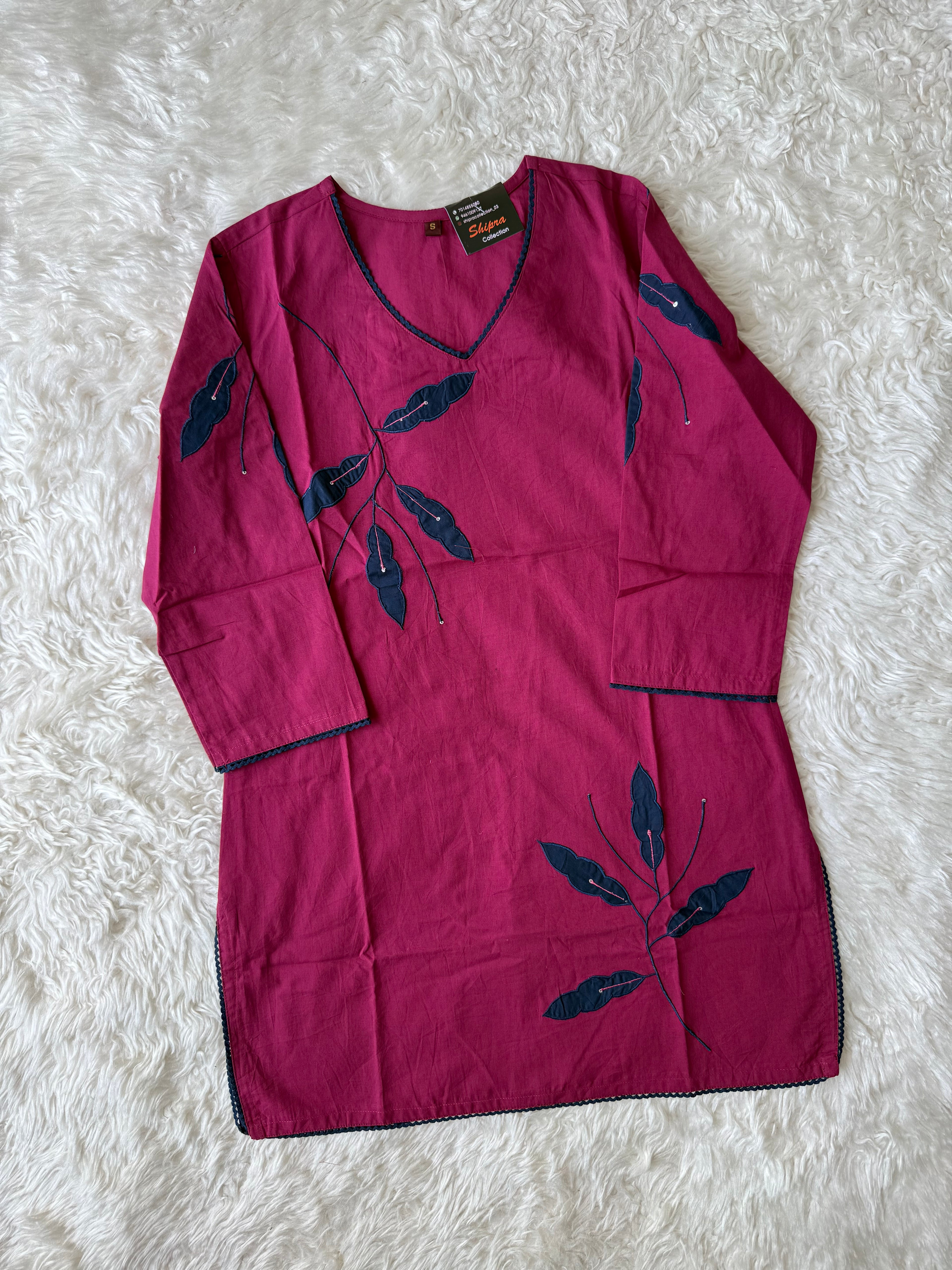 Breathable Cotton Aplique Work Co-ord Set