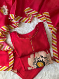 “Plus Size” Russian Silk Kurti Pant Dupatta Set