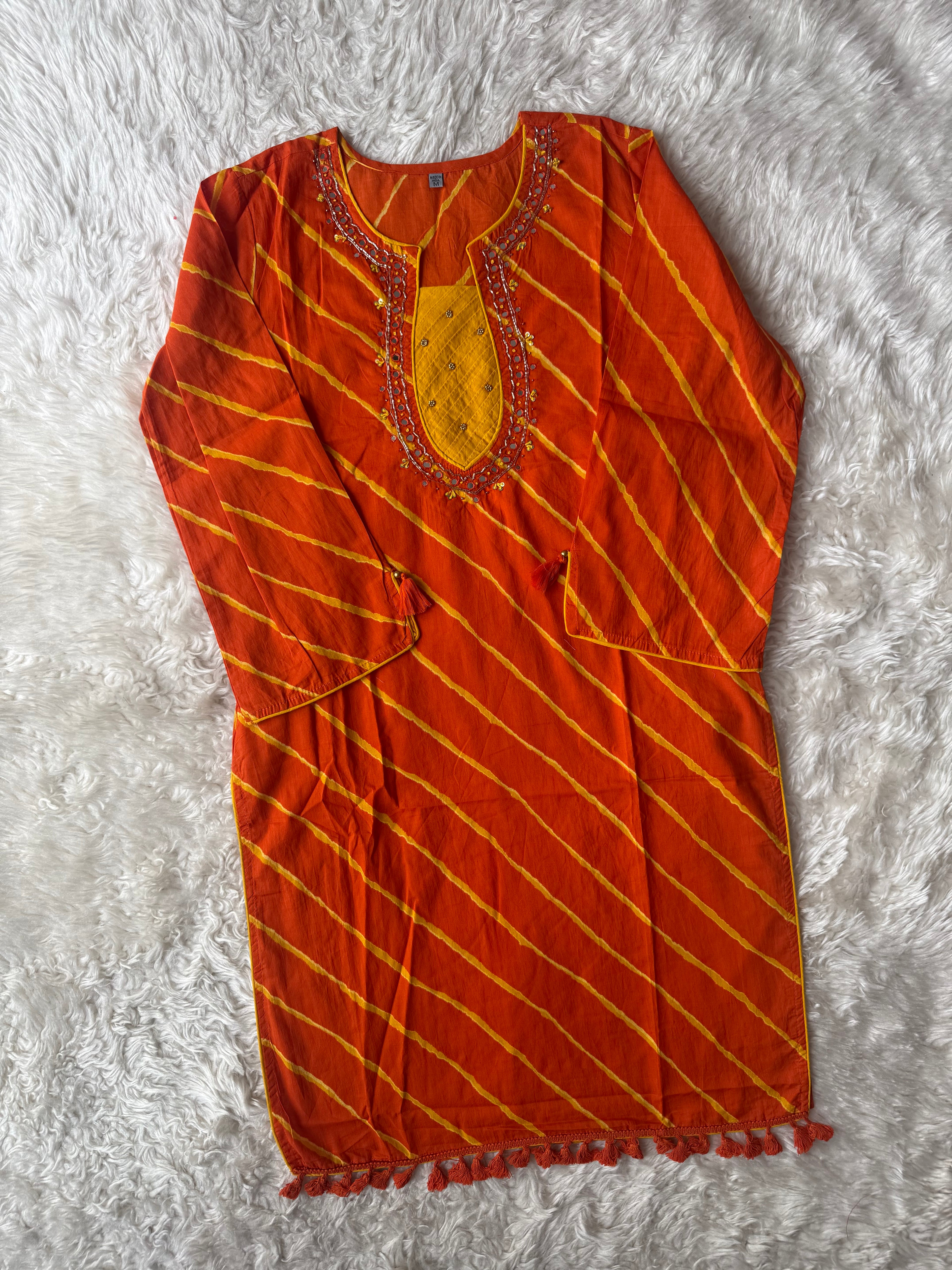 Premium Cotton Lehariya Set