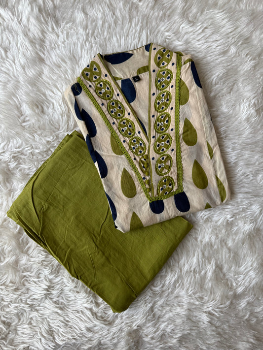 Cotton Kurti Pant Set