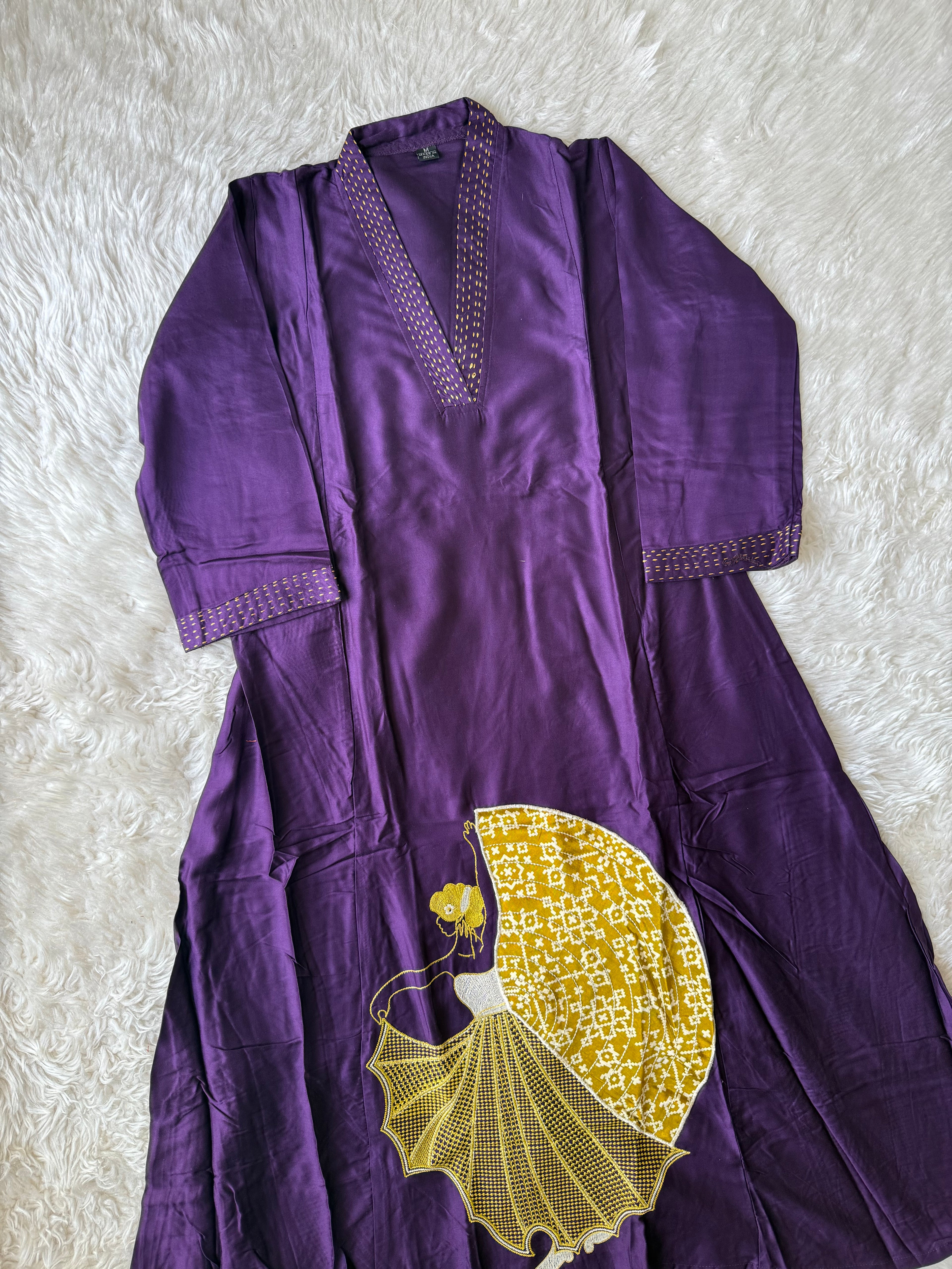 “Plus Size” Gazi Silk Kurti Plazo Set