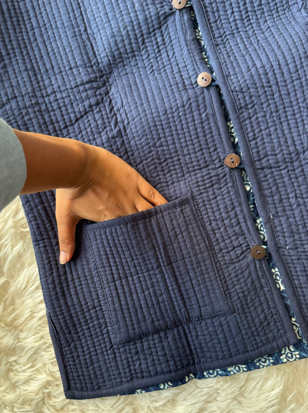 Reversible Quilted Sleevesless Jacket