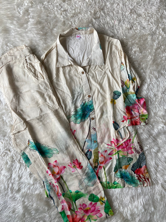 Muslin Silk co-ord Set