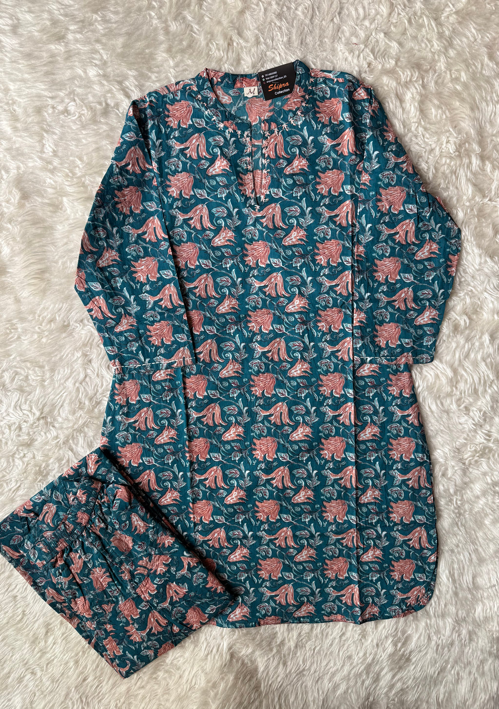 Premium Cotton Kurti Farshi Salwar Set