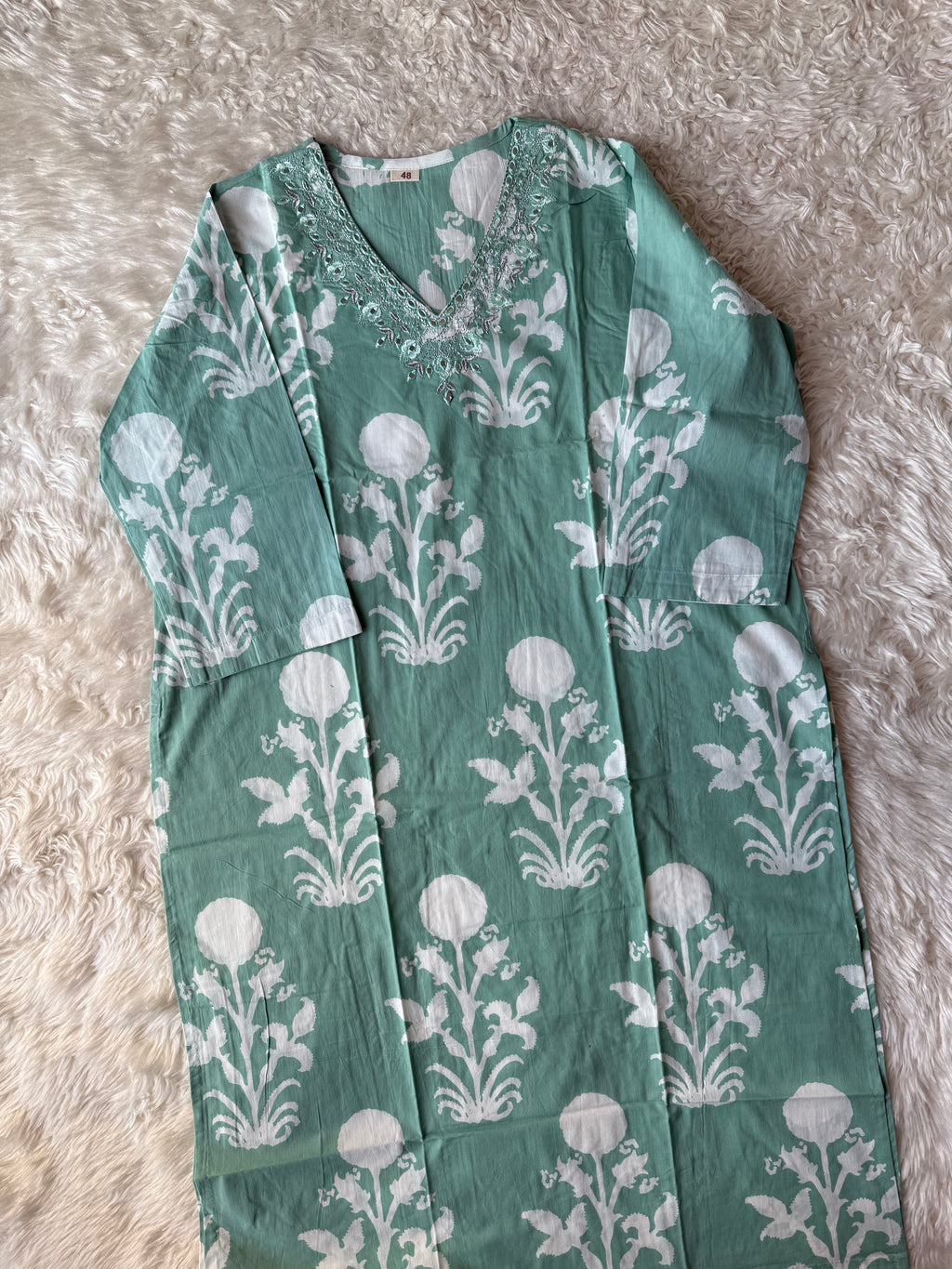 Breathable Cotton Kurti Pant Cotton Dupatta Set