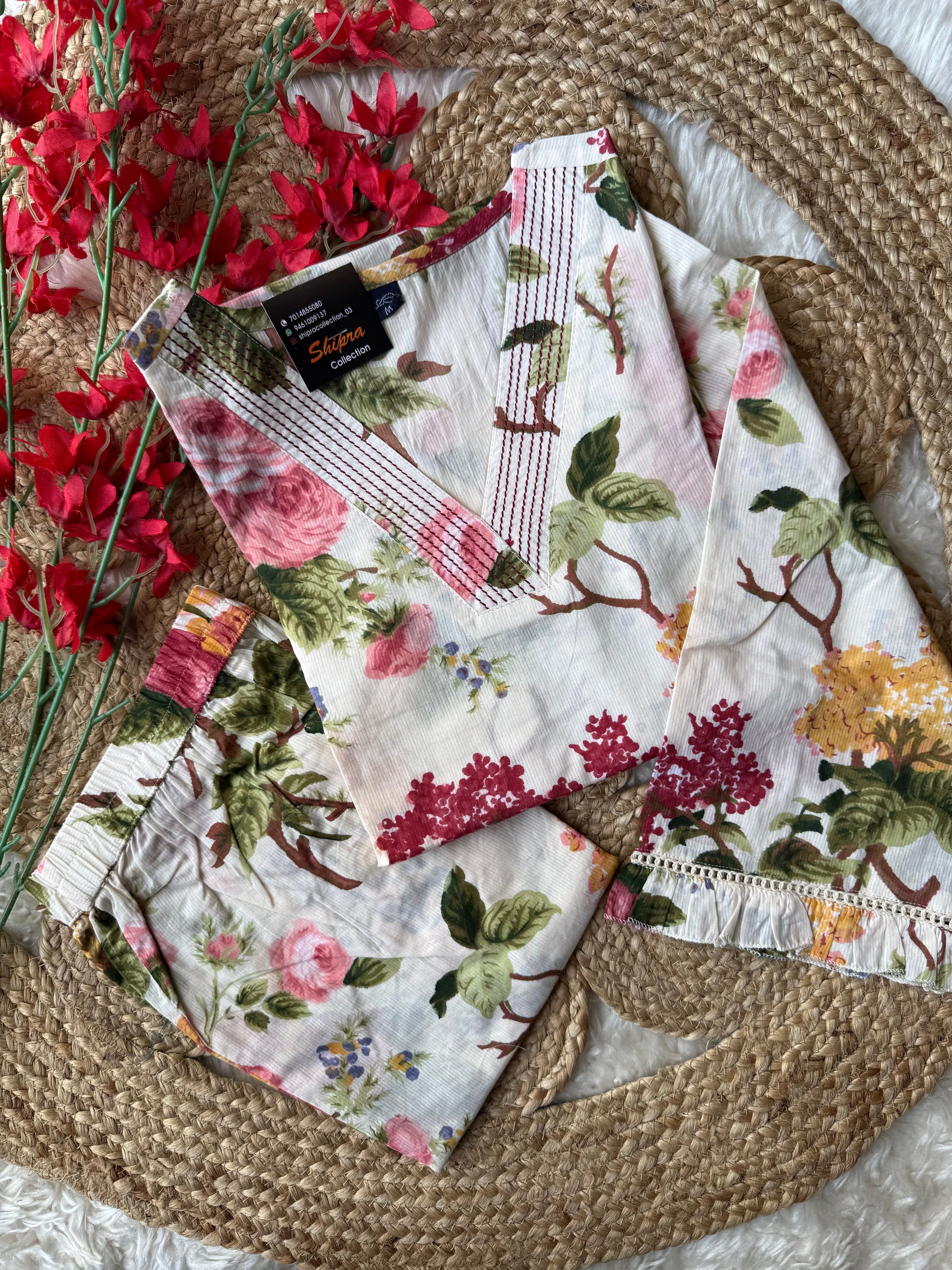 Pure Cotton  Co-ord Set