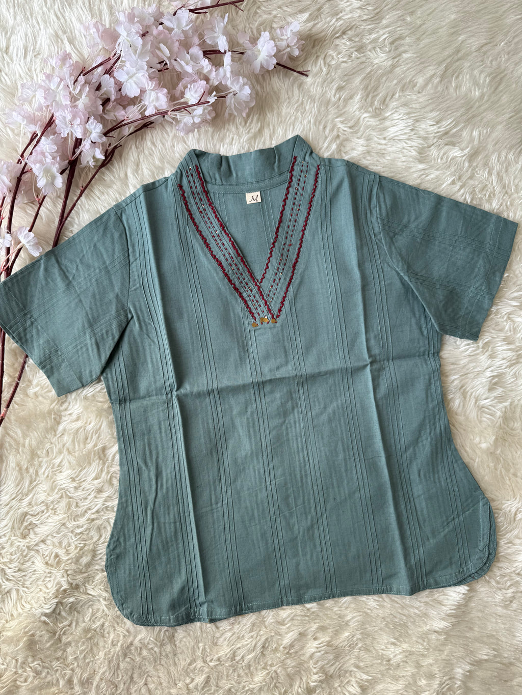 Khadi Cotton Short Kurti