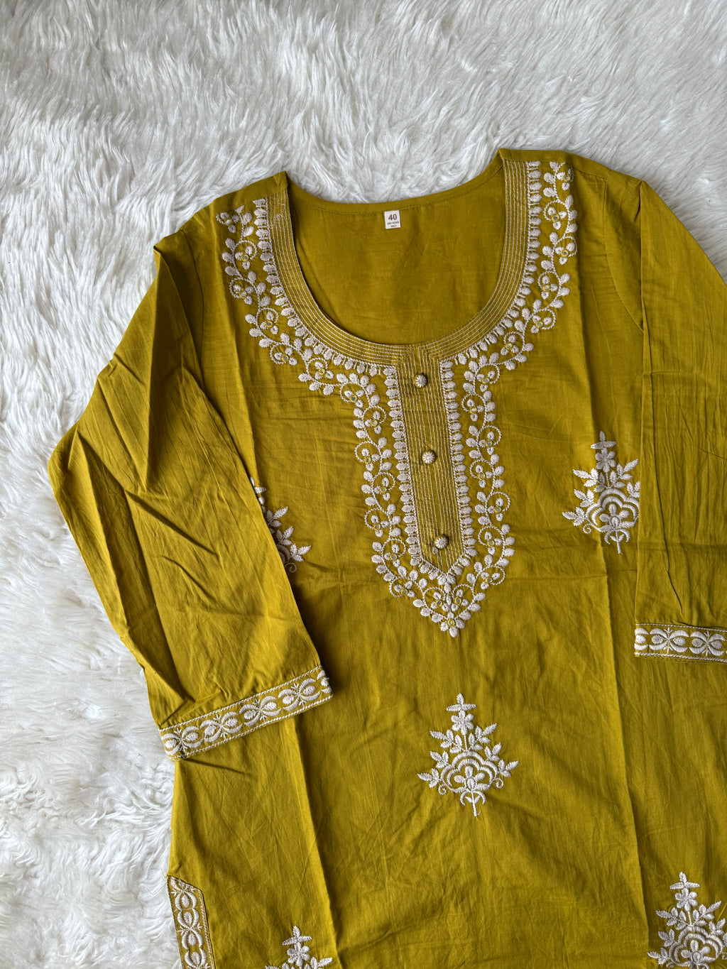 Premium Cotton Kurti Pant Dupatta Set