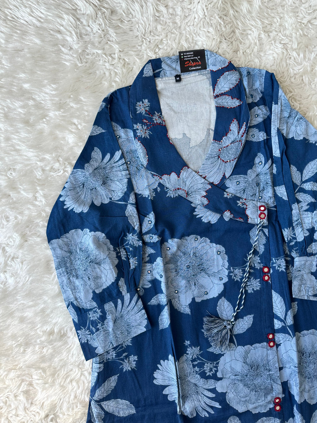 Khadi Cotton Kurti Plazo Set