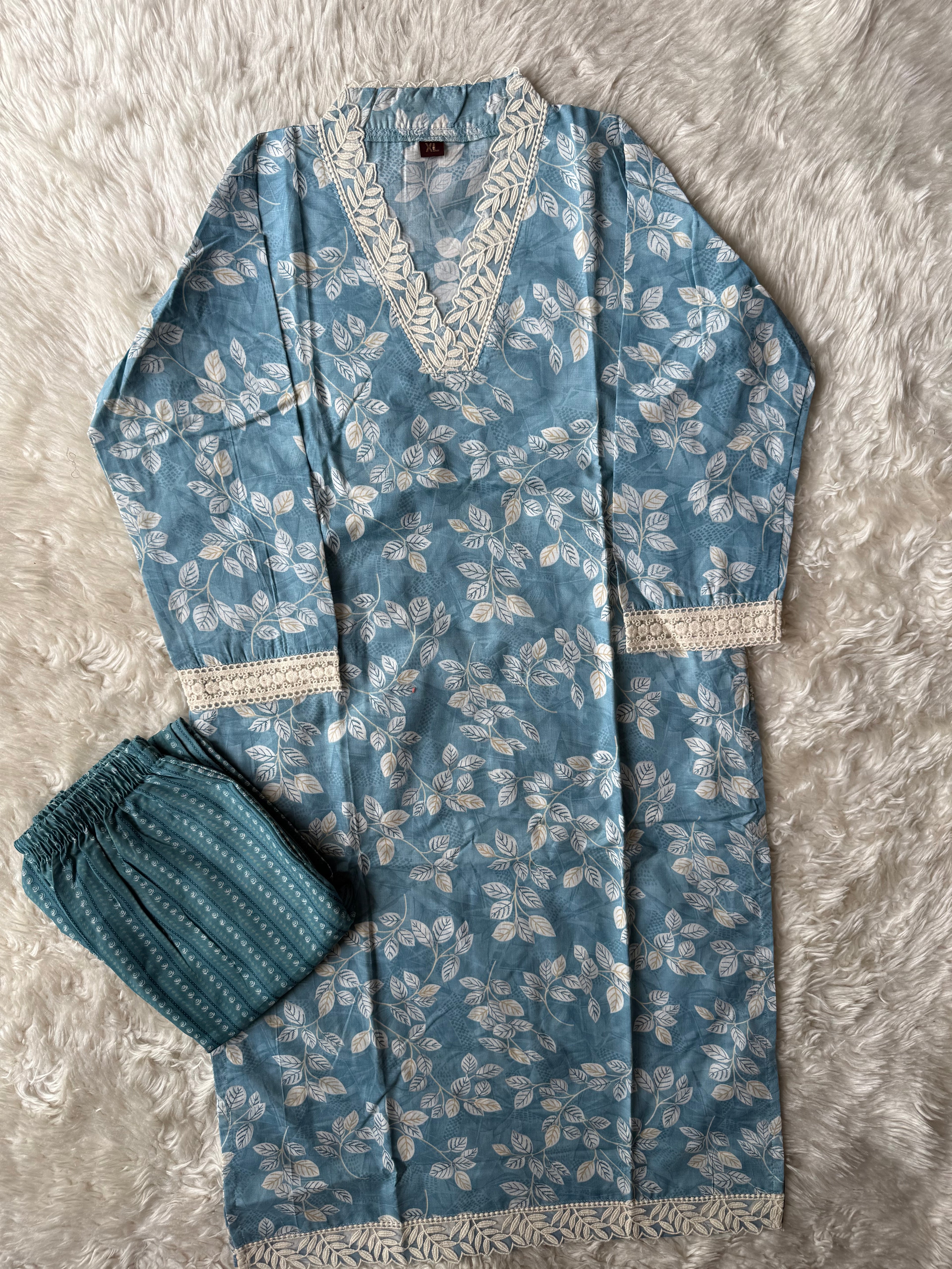 Cotton Kurti Pant Set