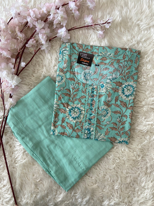 Premium Cotton Kurti Pant Set