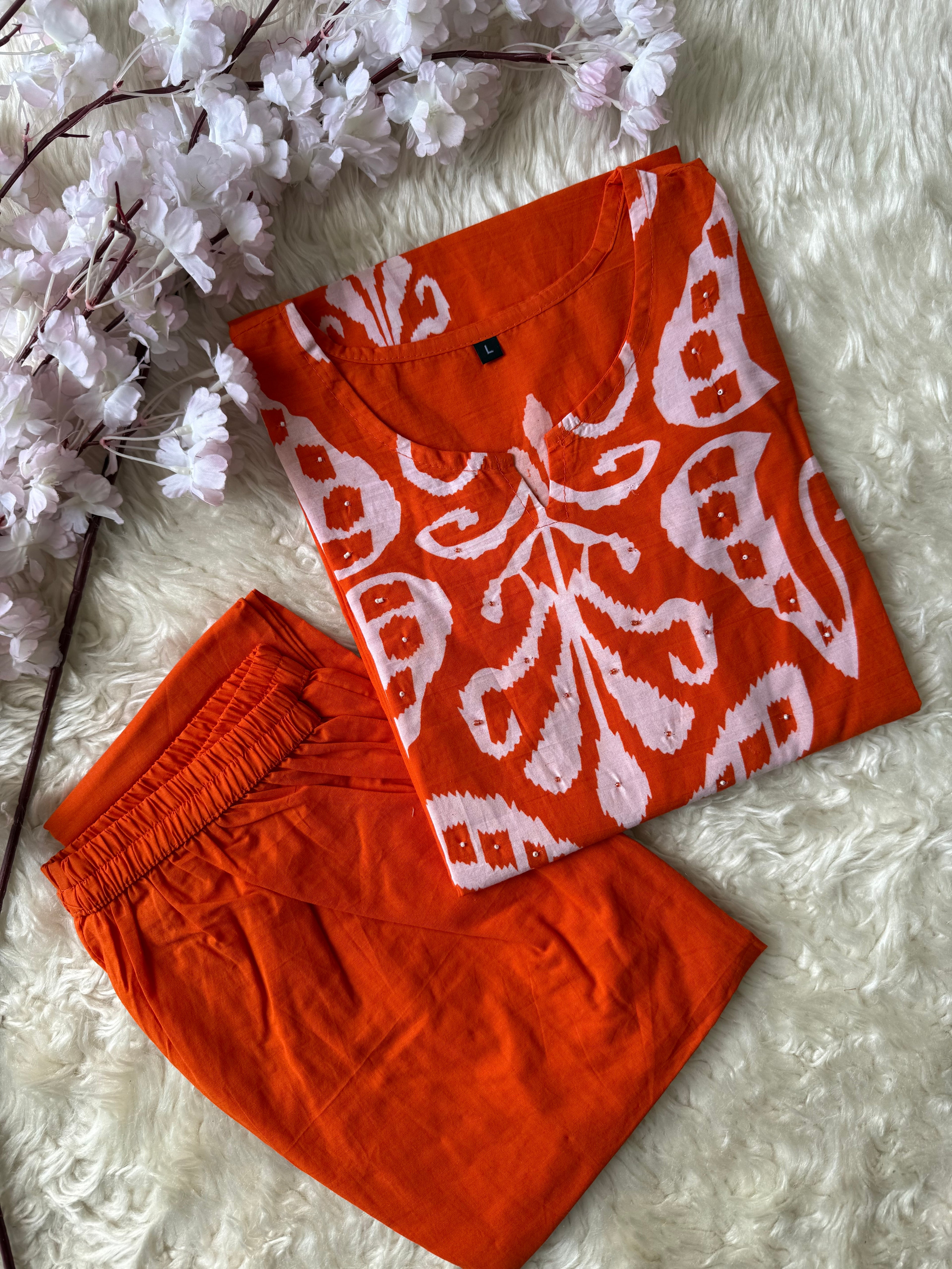 Cotton Kurti Pant Set