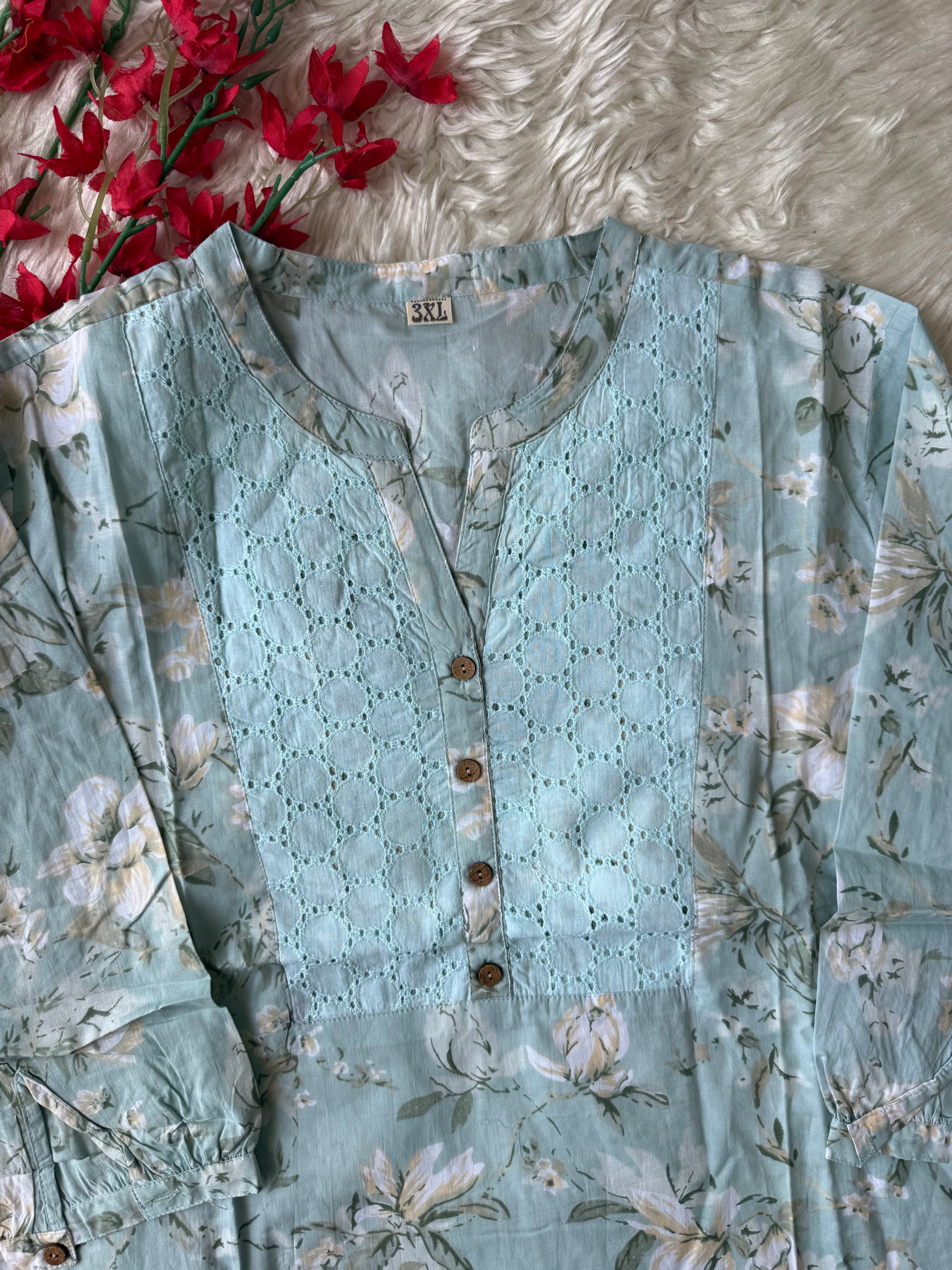 “Plus Size” Premium Cotton Short Kurti