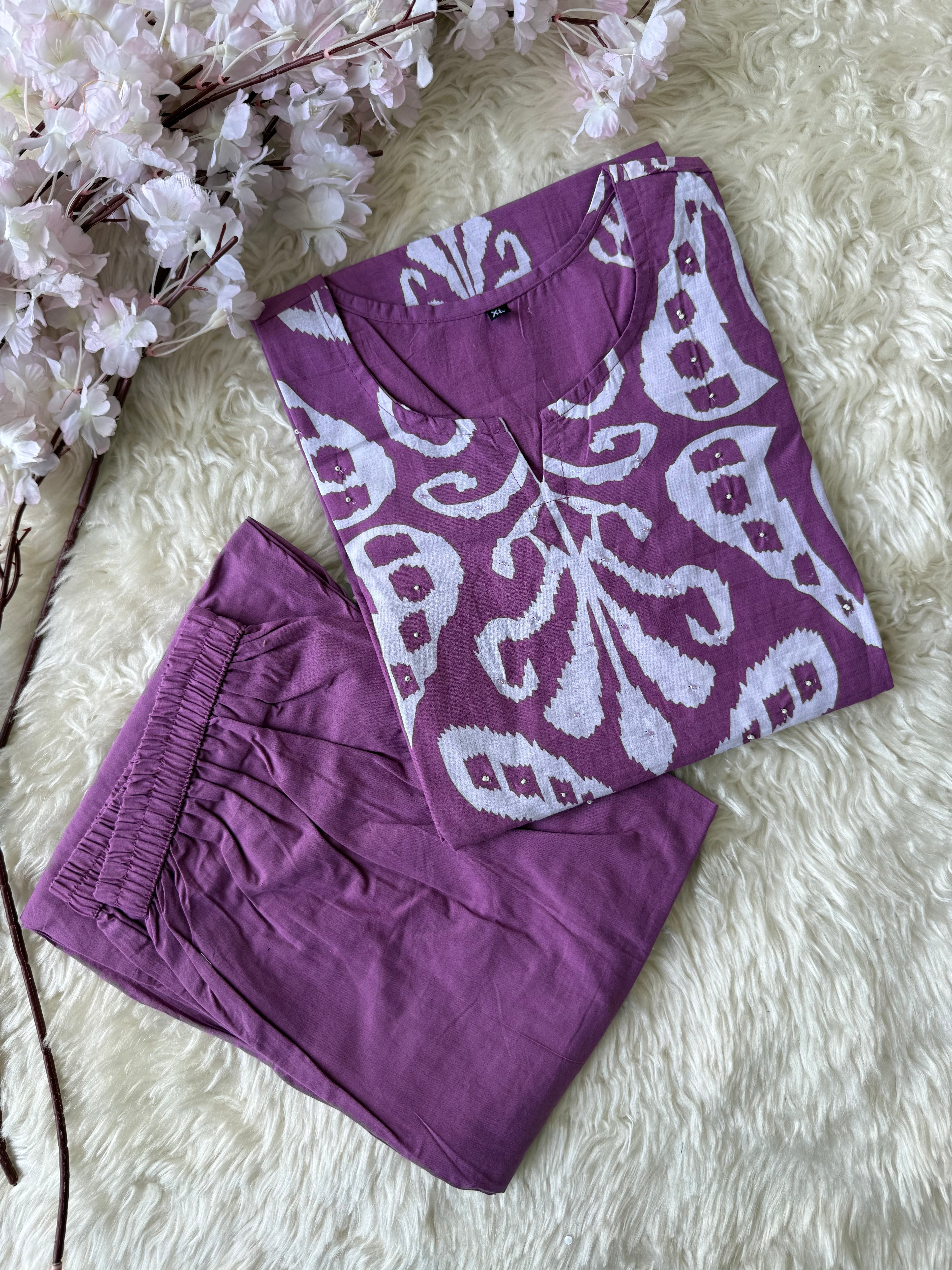 Cotton Kurti Pant Set