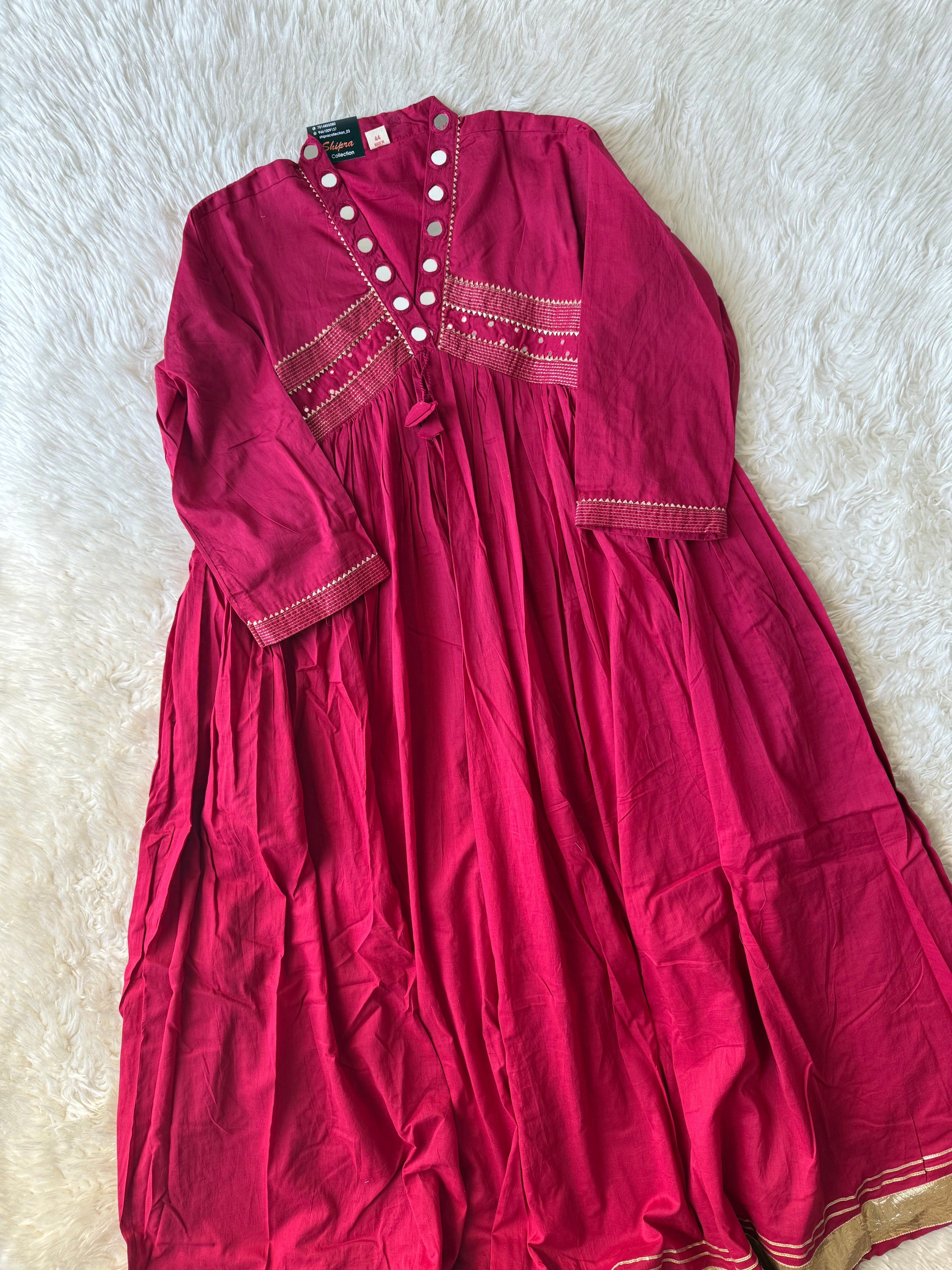 Premium Cotton Flare Kurti Pant Set