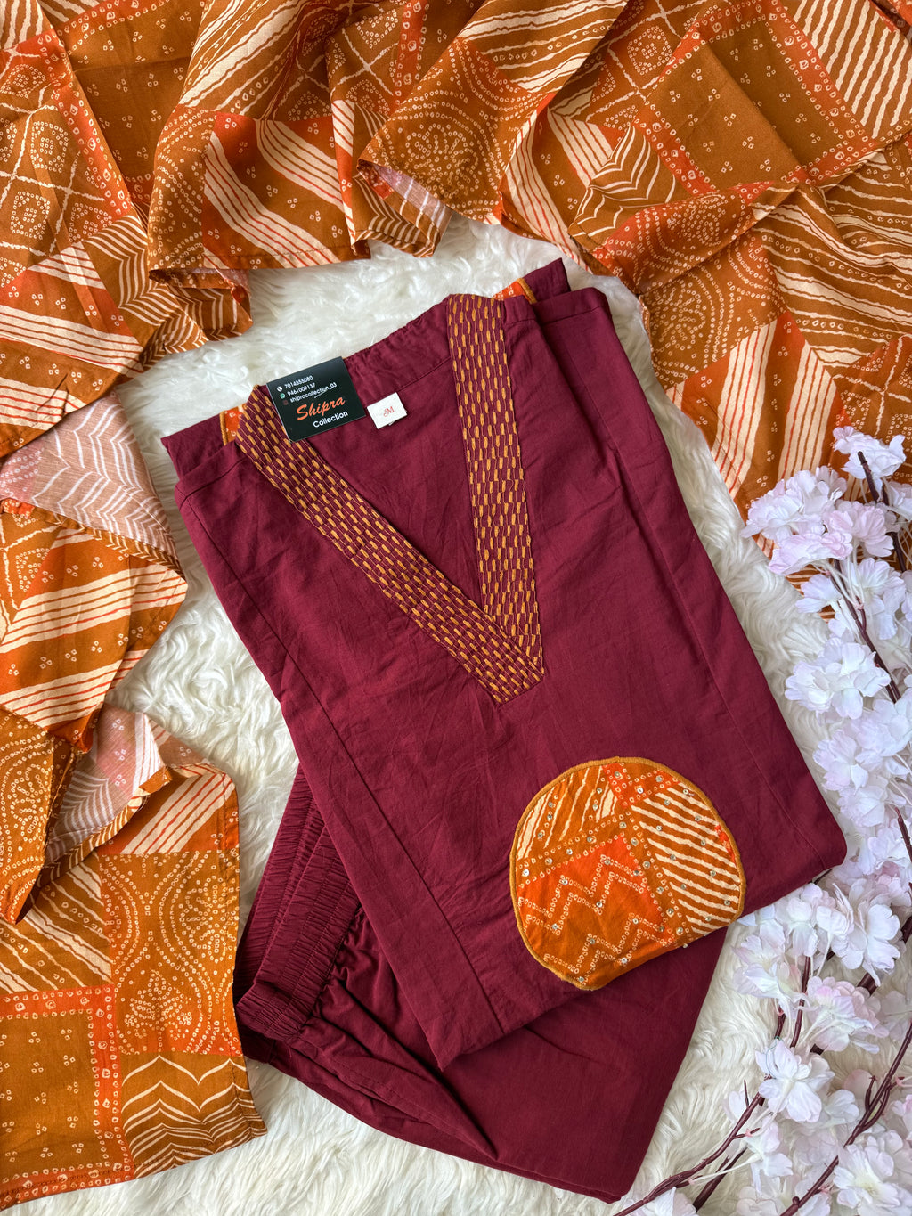 Premium Cotton Kurti Pant Dupatta Set