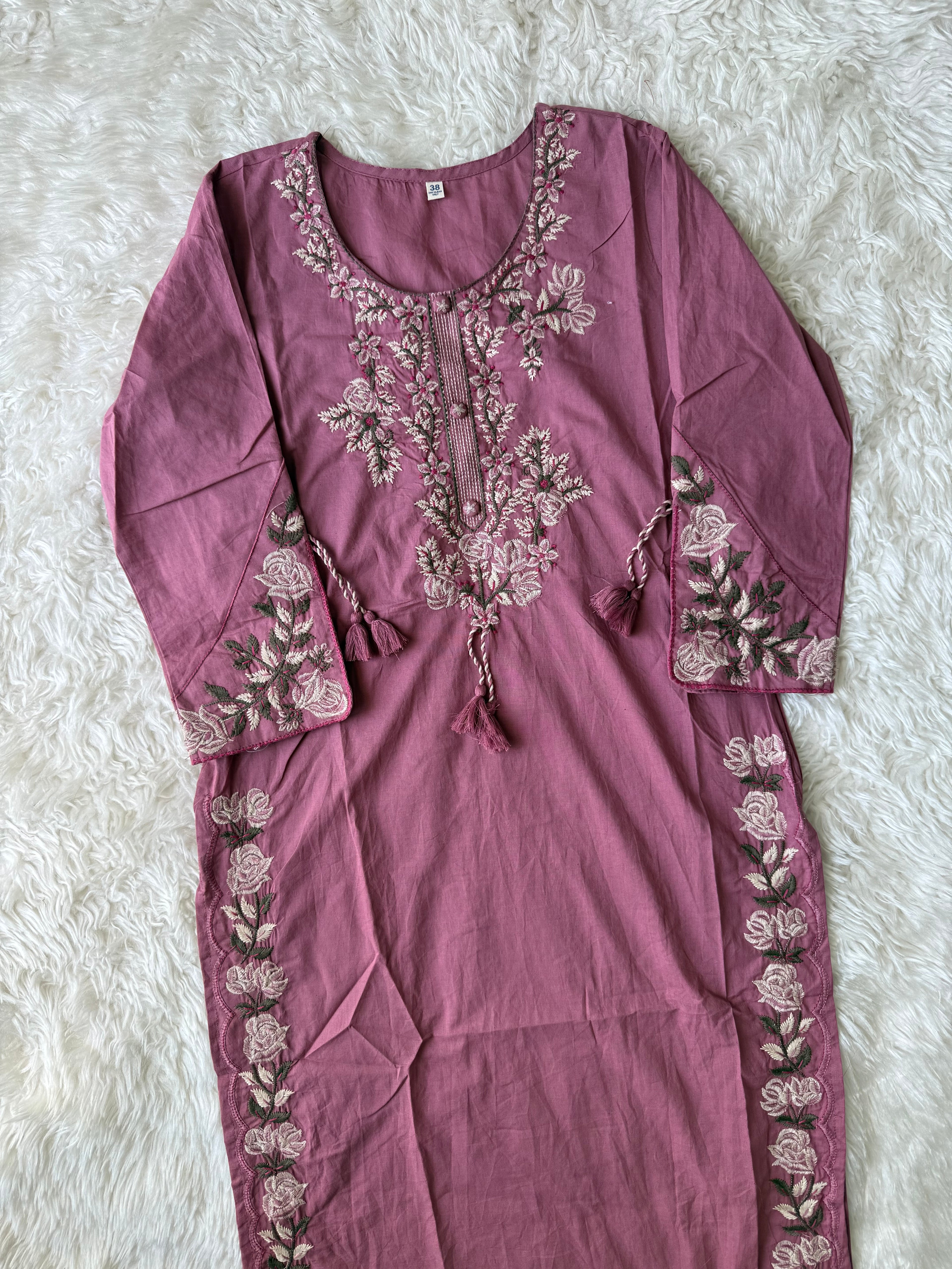 Premium Cotton Kurti Pant Dupatta Set