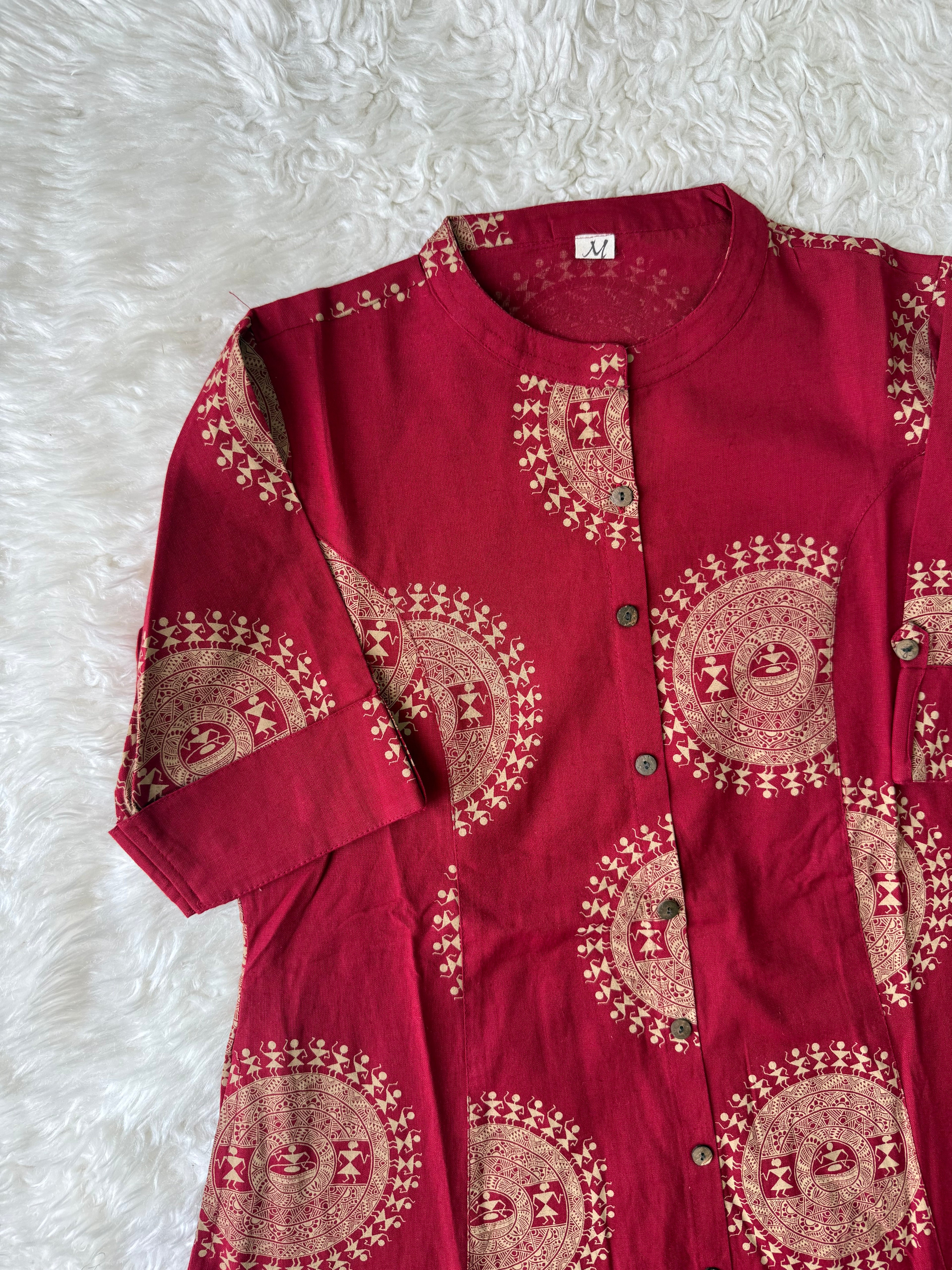 Khadi Cotton Elbow Sleeves Set