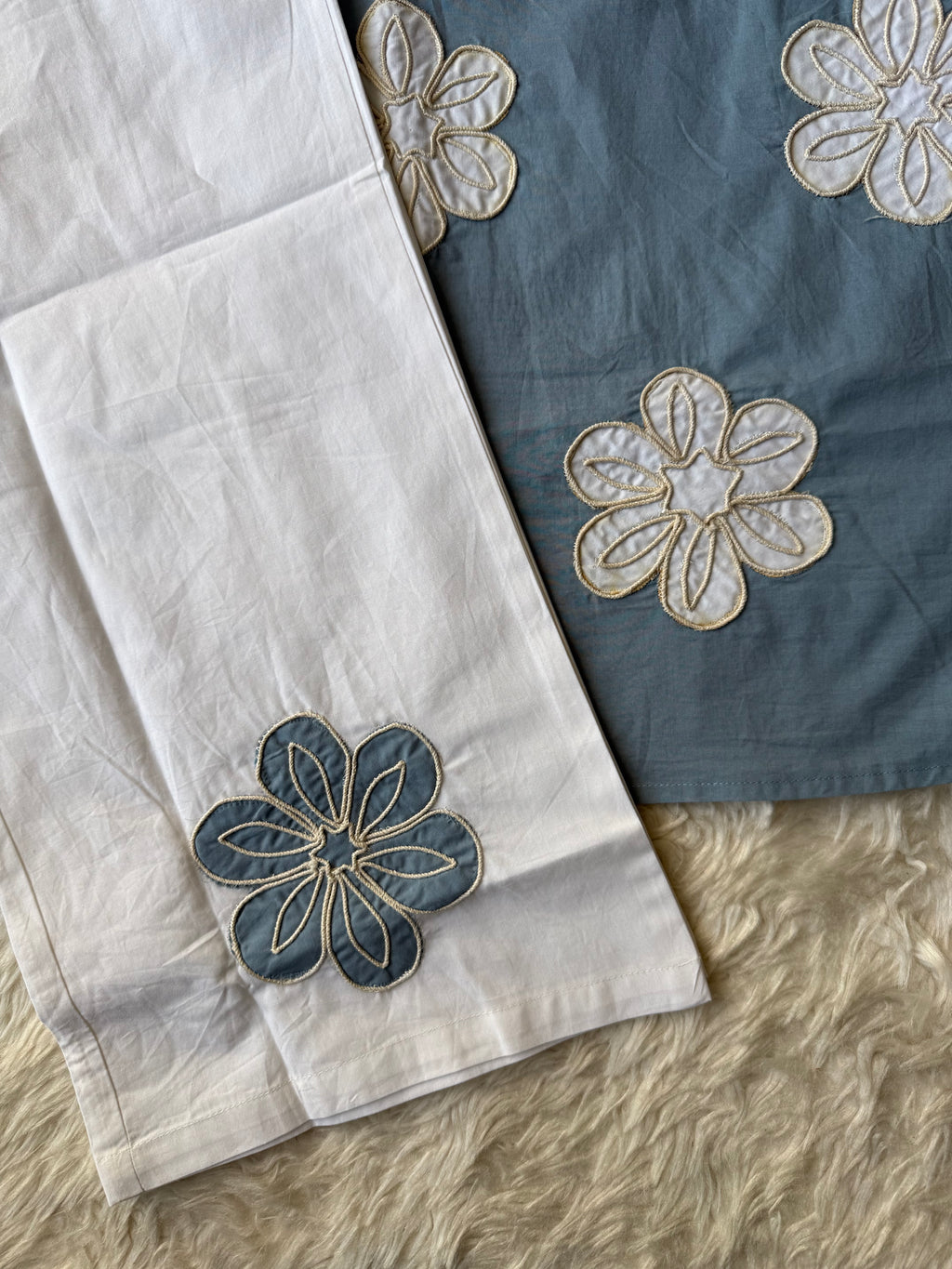 Breathable Cotton Patch Work Co-ord Set
