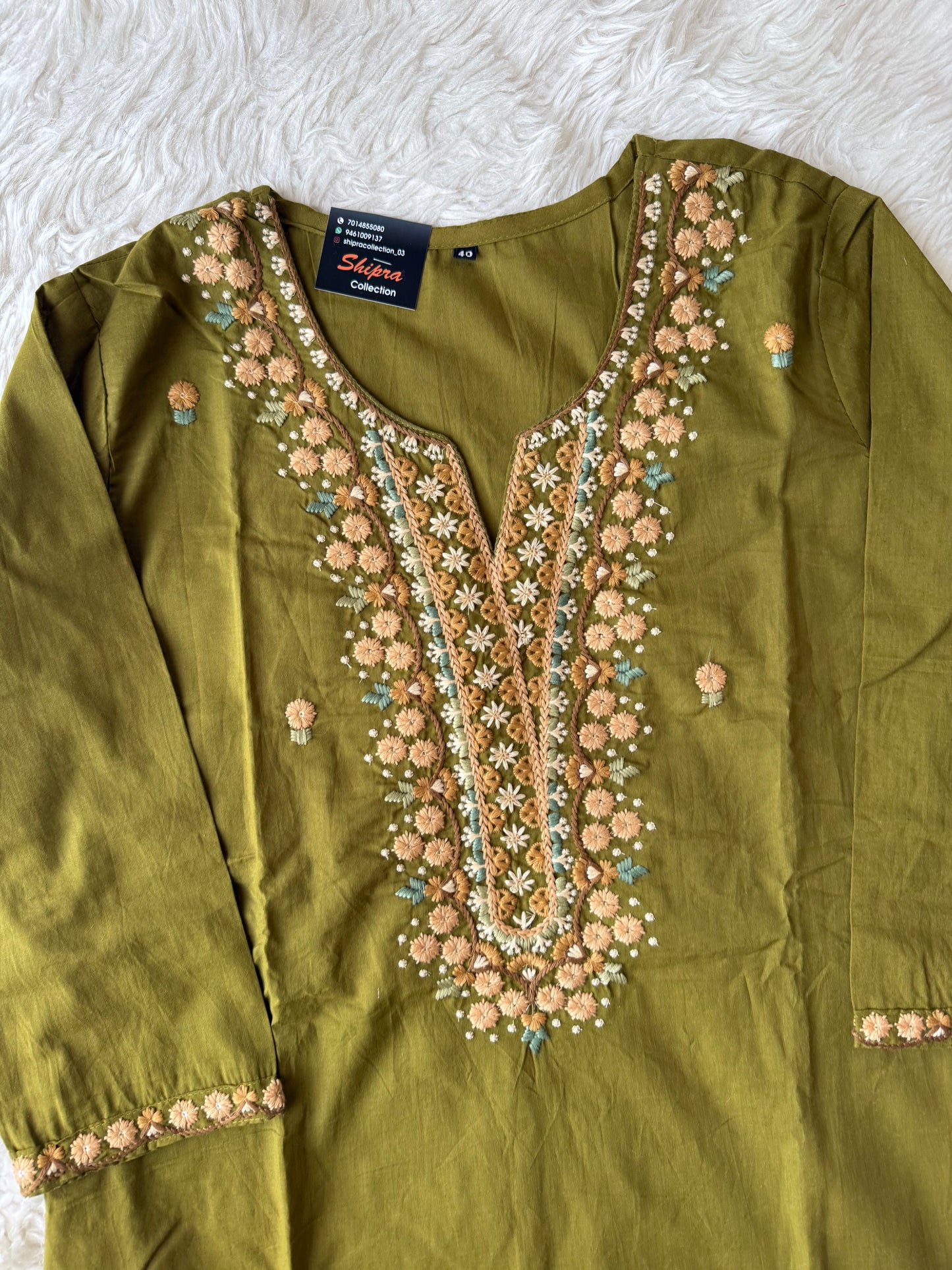 Premium Cotton Kurti Pant Dupatta Set