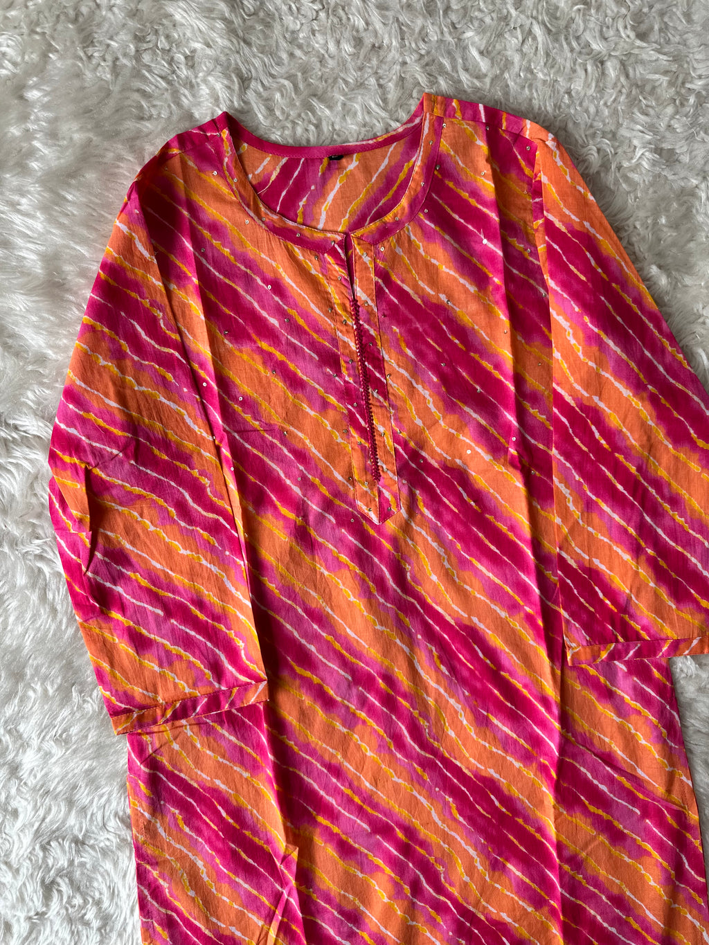 Premium Cotton Lehariya Kurti