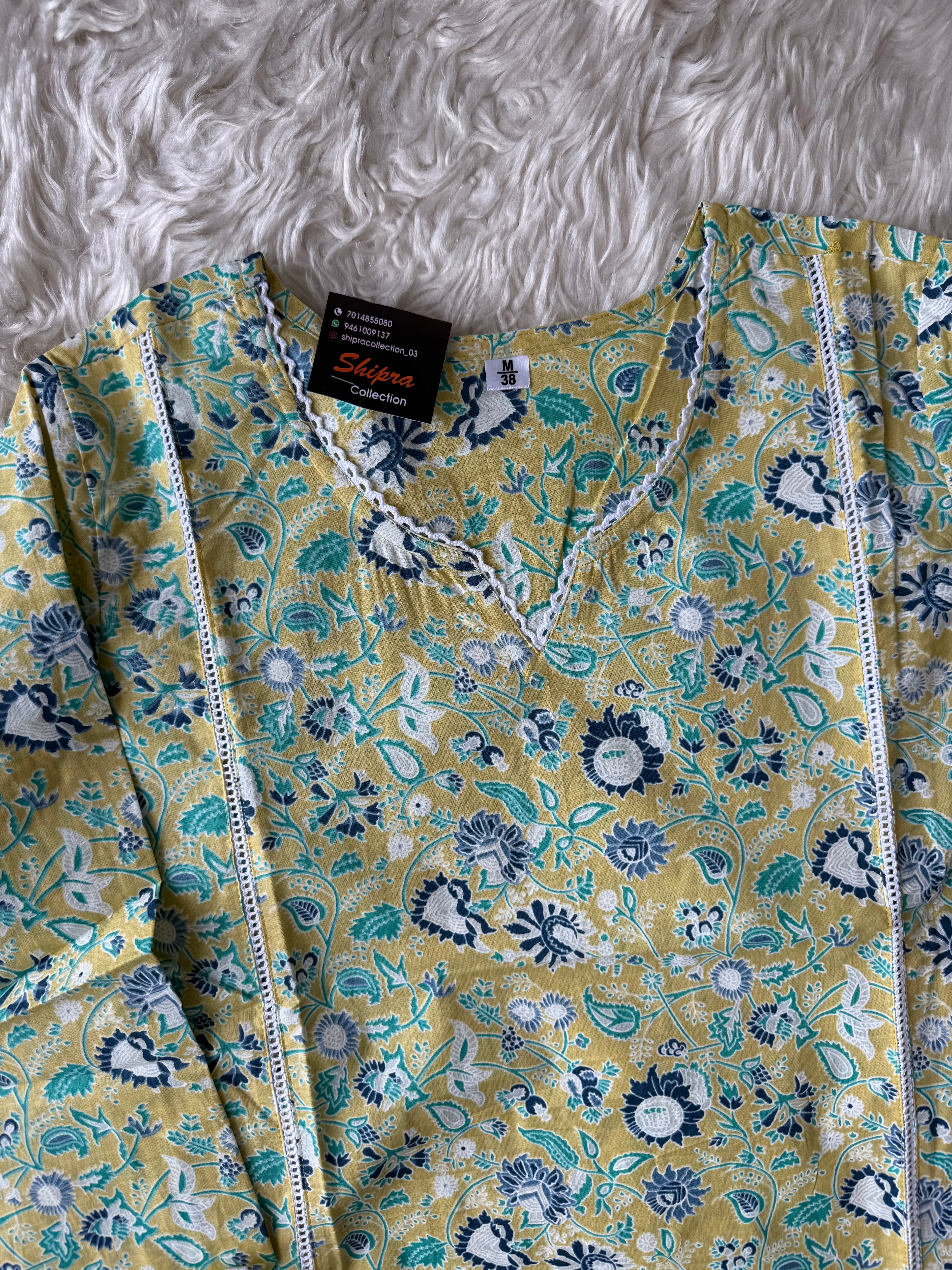 Premium Cotton Short Kurti
