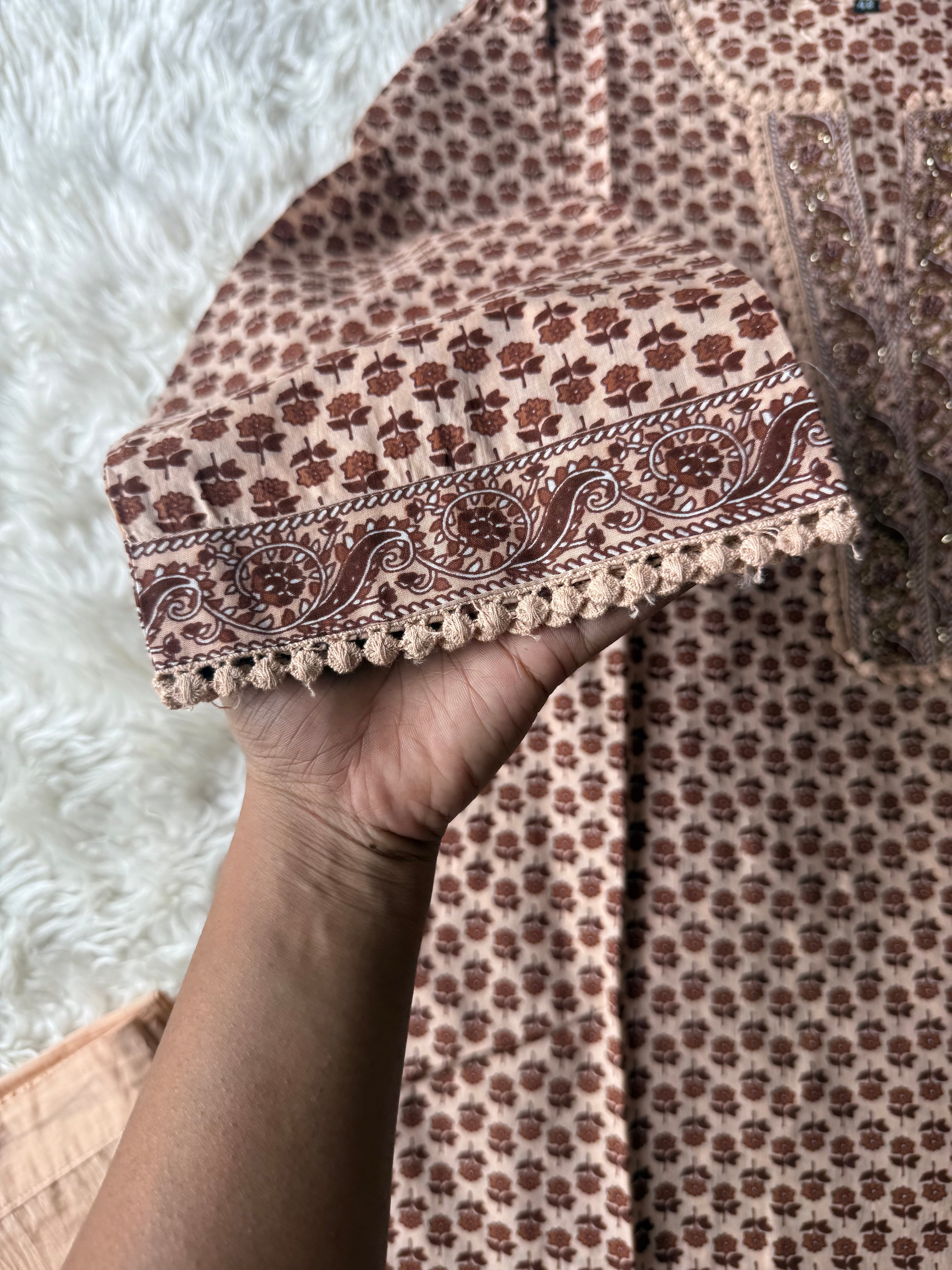Premium Cotton Kurti Pant Dupatta Set