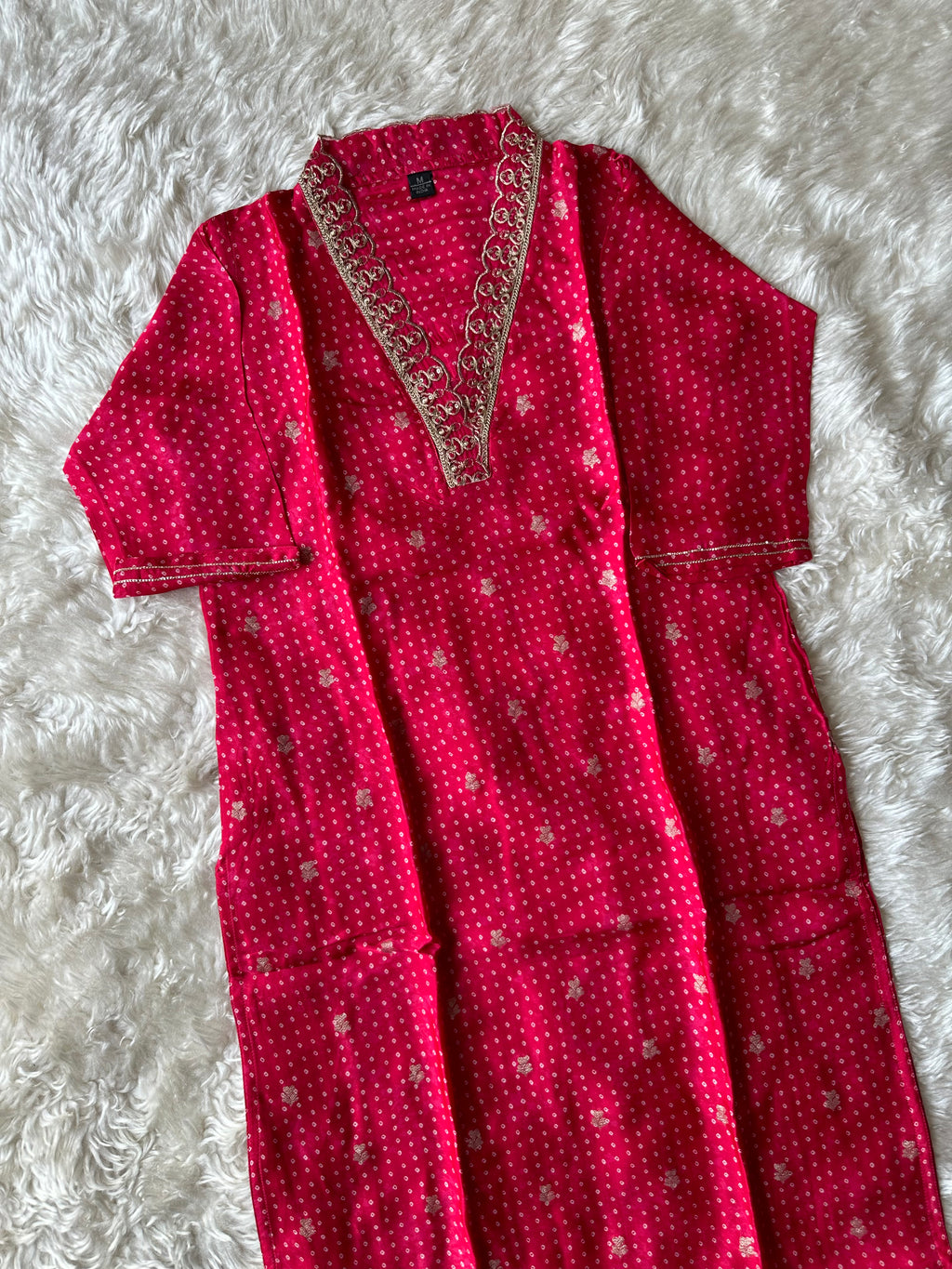 Pure Silk Kurti Pant Organza Dupatta Set
