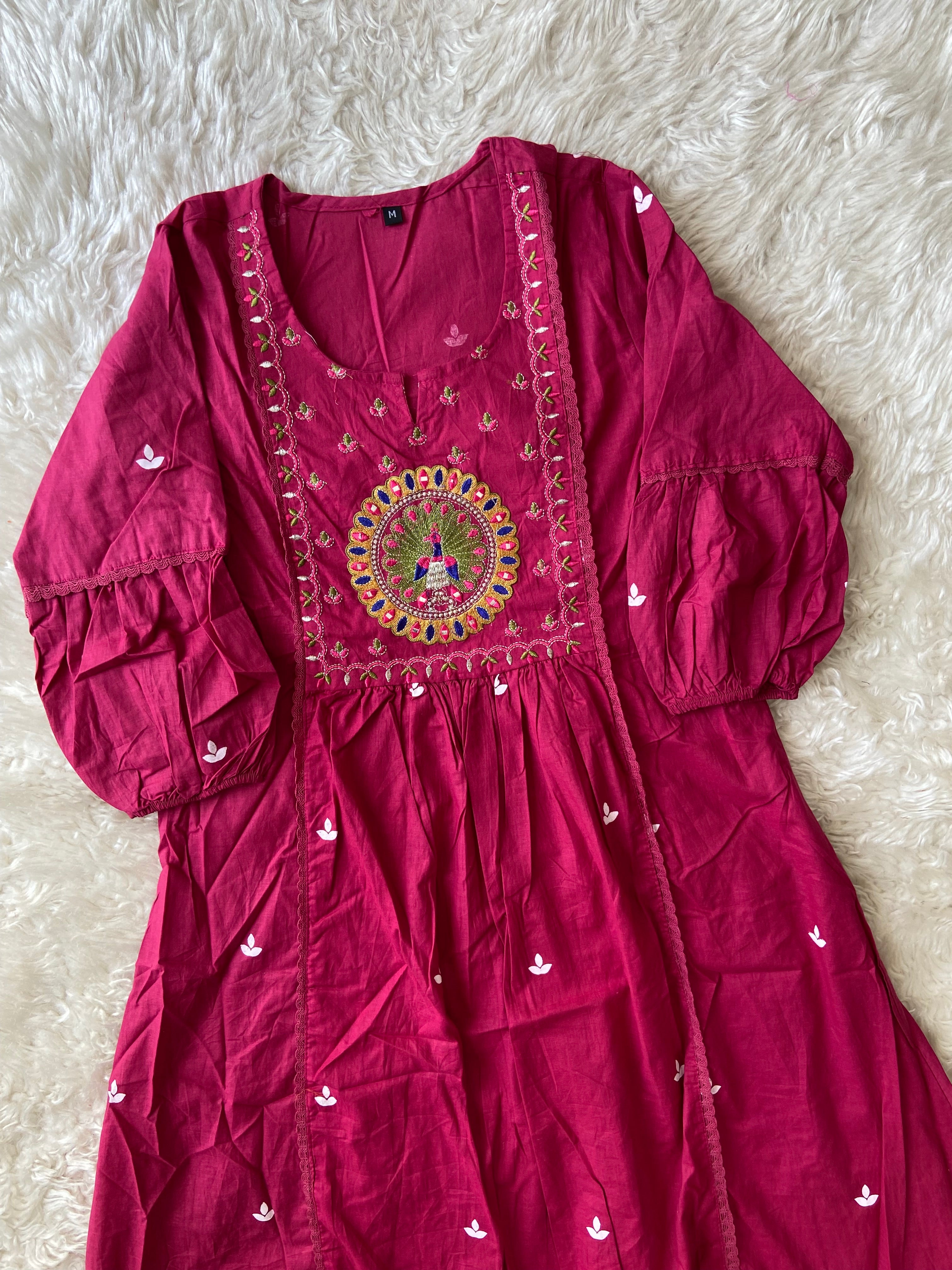 Budget Friendly Flare Kurti Pant Dupatta Set