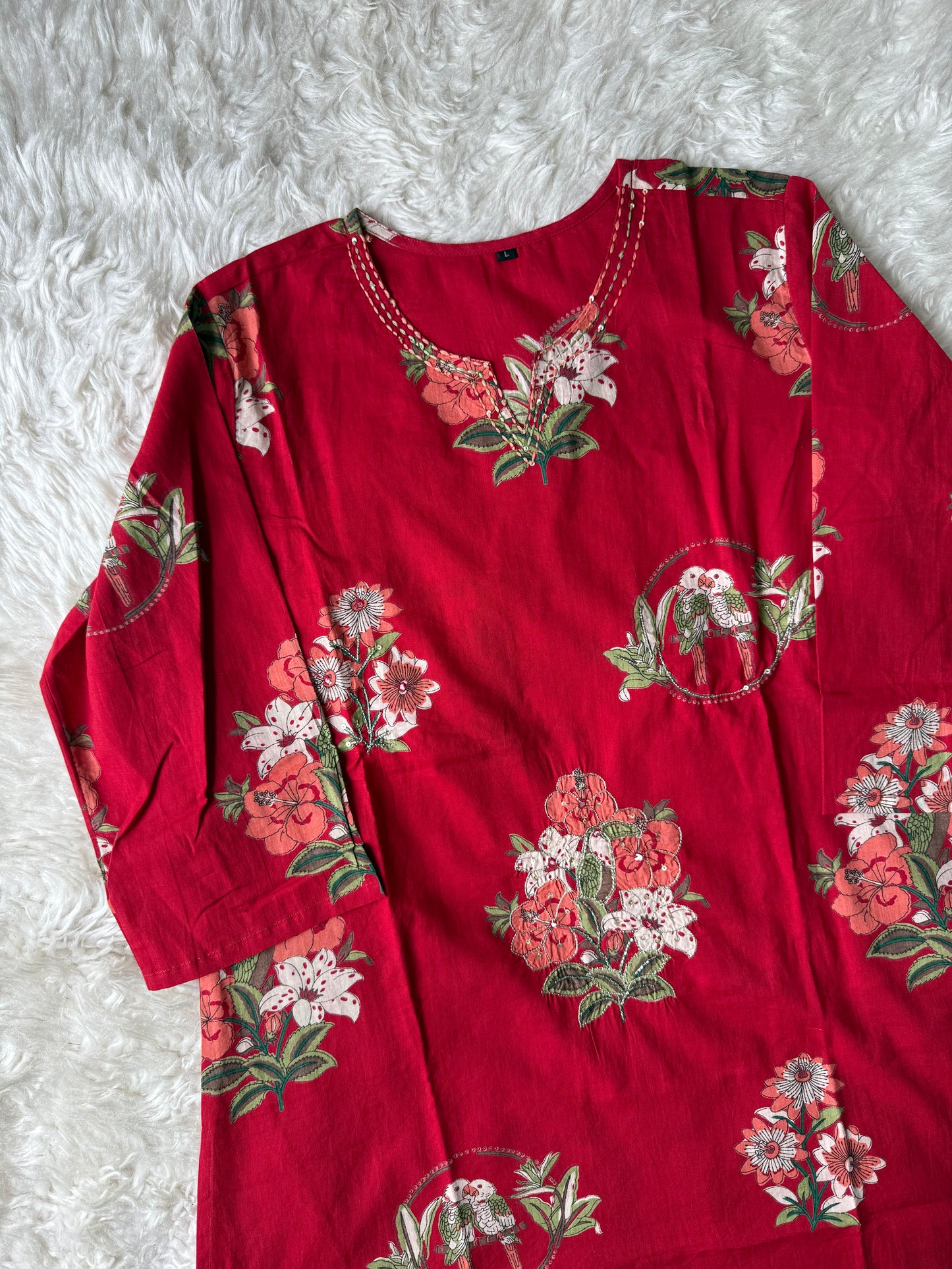 Premium Cotton Kurti Salwar Dupatta Set