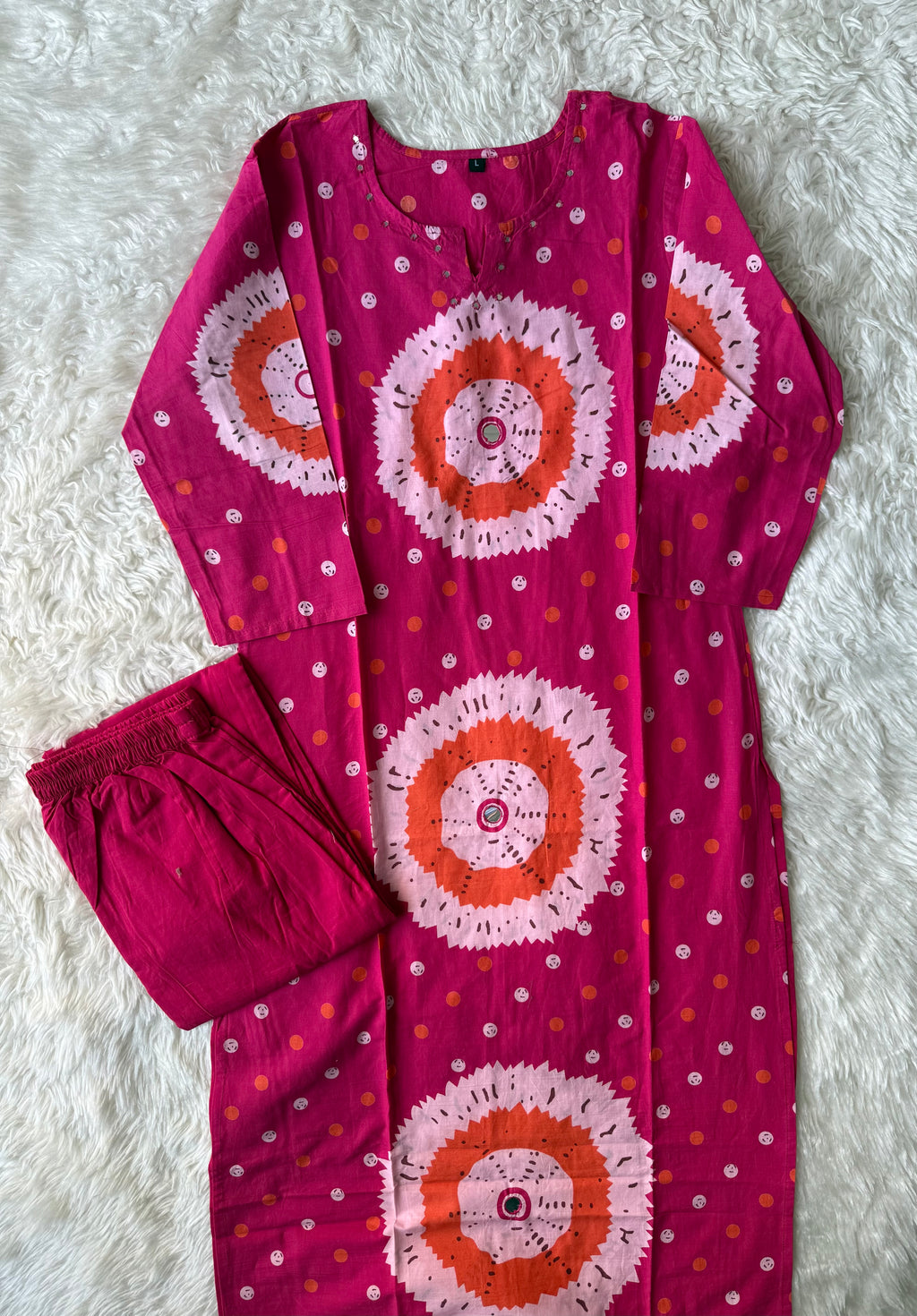 Cotton Kurti Pant Set