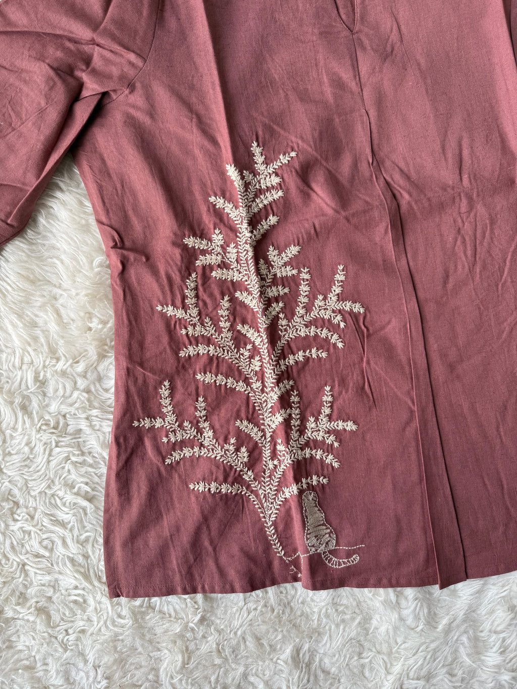 “Plus Size” Khadi Cotton Short Kurti