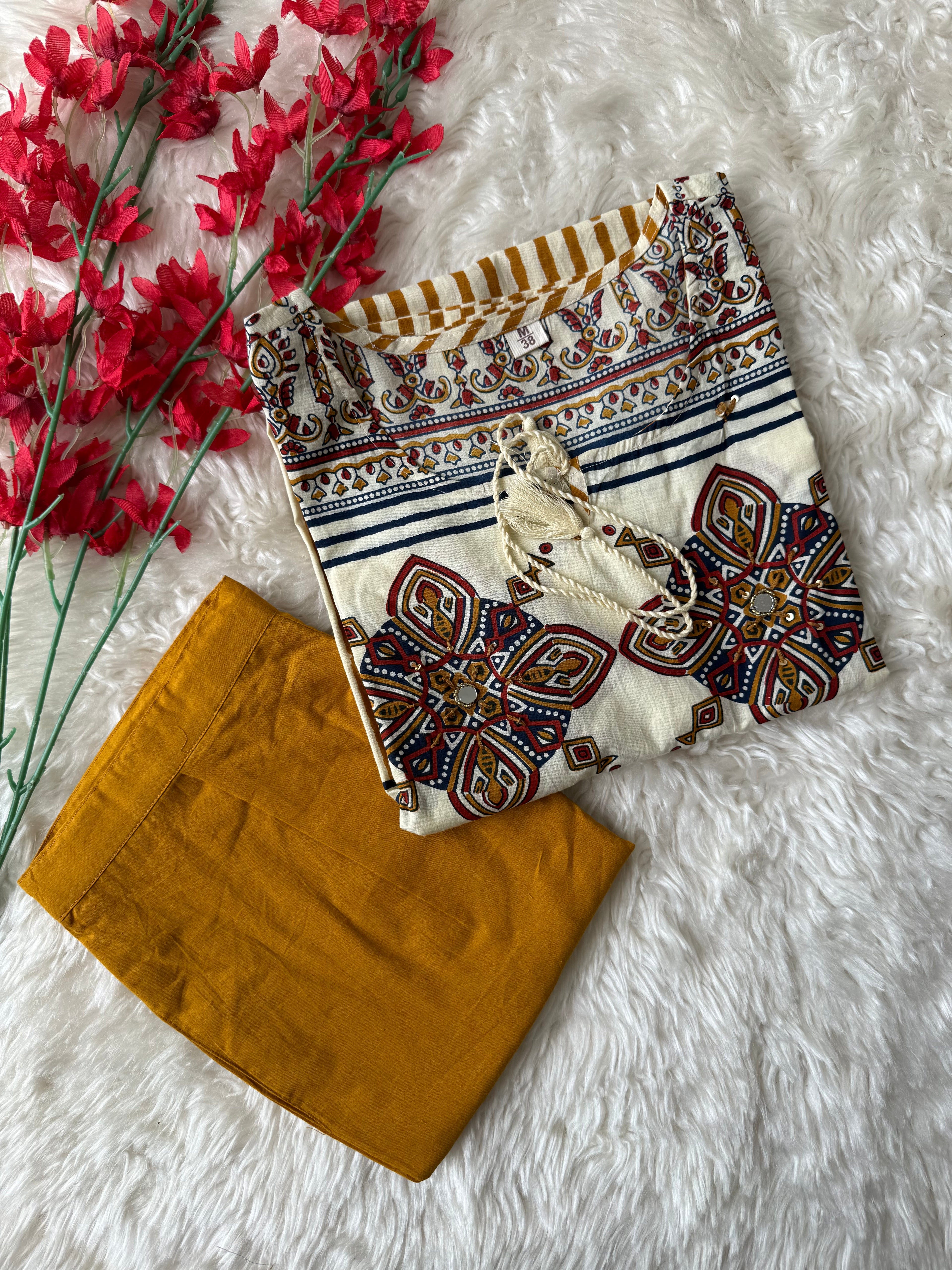 Premium Cotton Kurti Pant Set