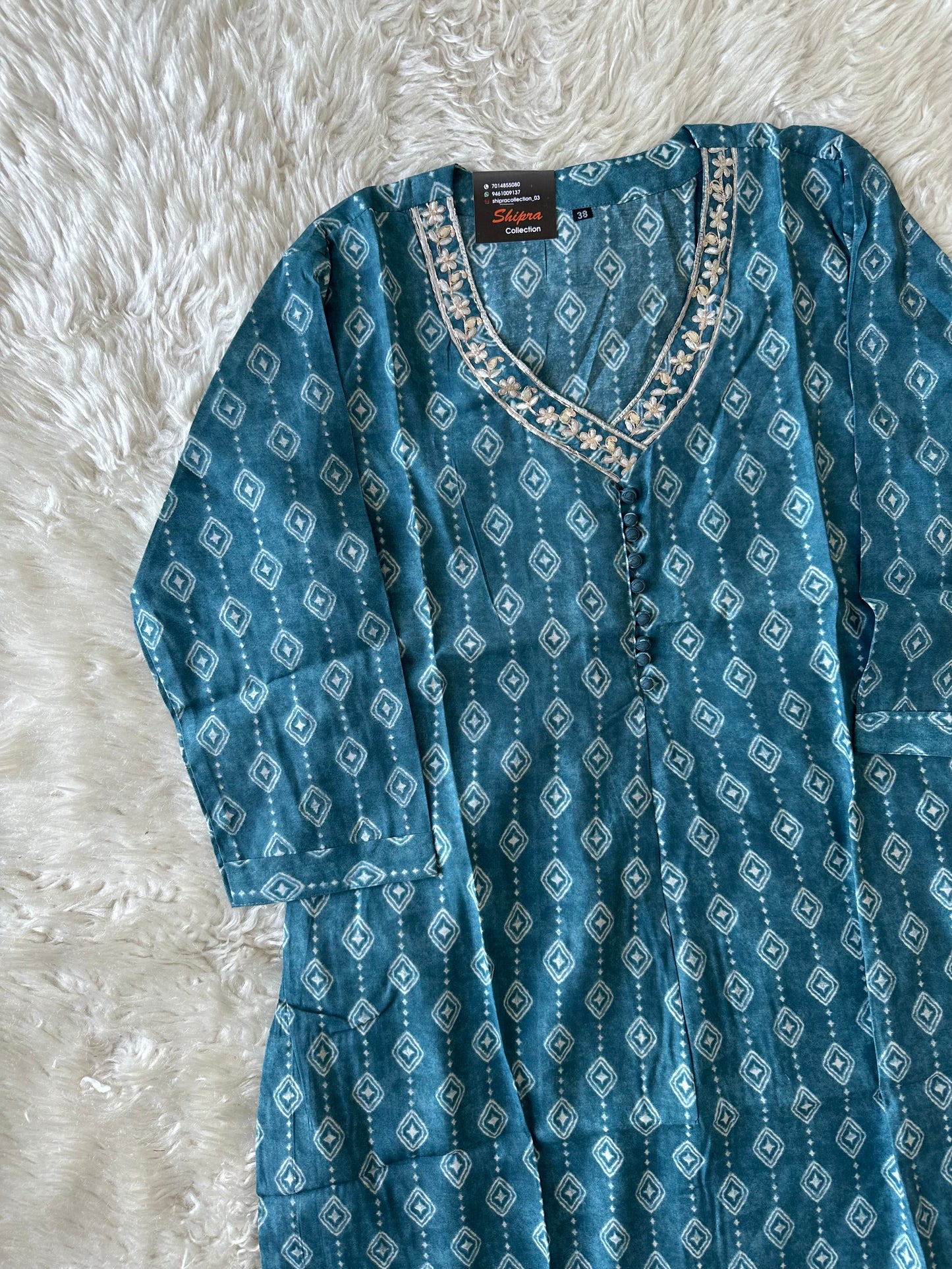 Pure Muslin Silk kurti