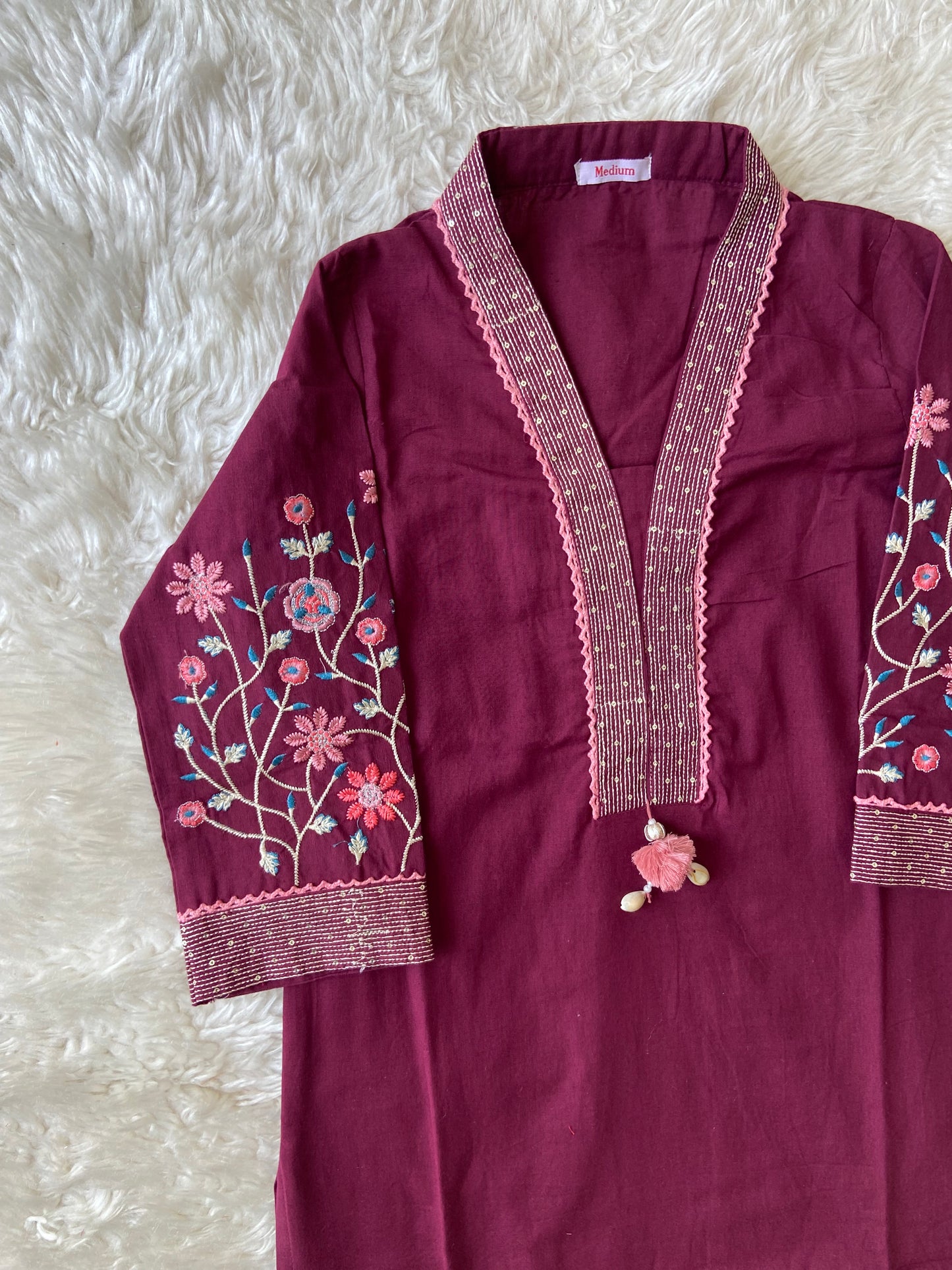 Khadi Cotton Kurti Pant Set