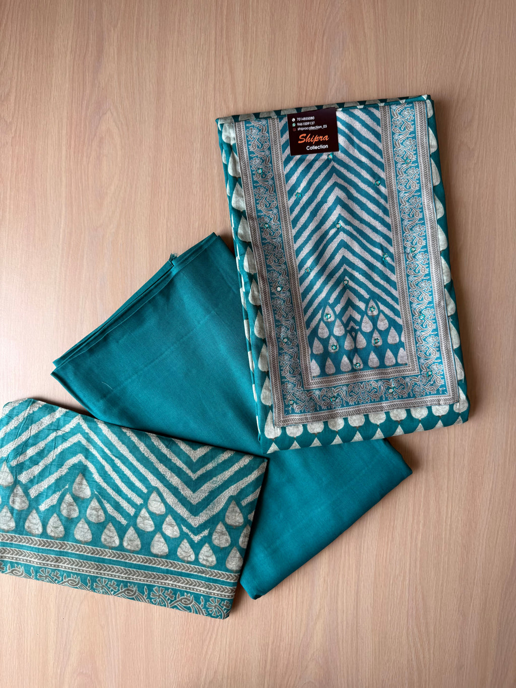 Premium Cotton Unstitched Set