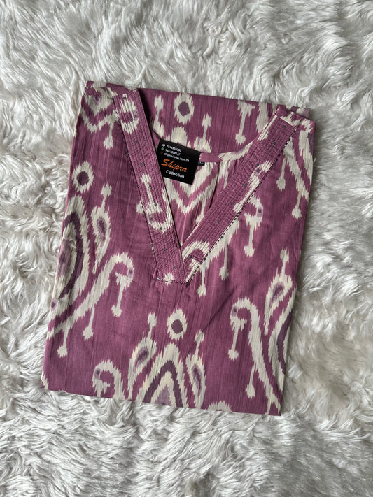 Premium Cotton V neck Kurti