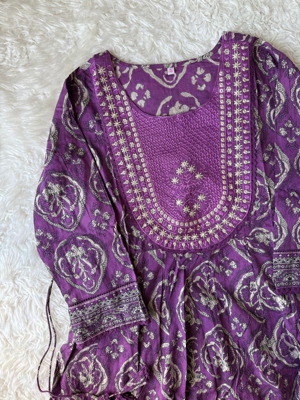 Premium Cotton Flare Kurti Pant Dupatta Set