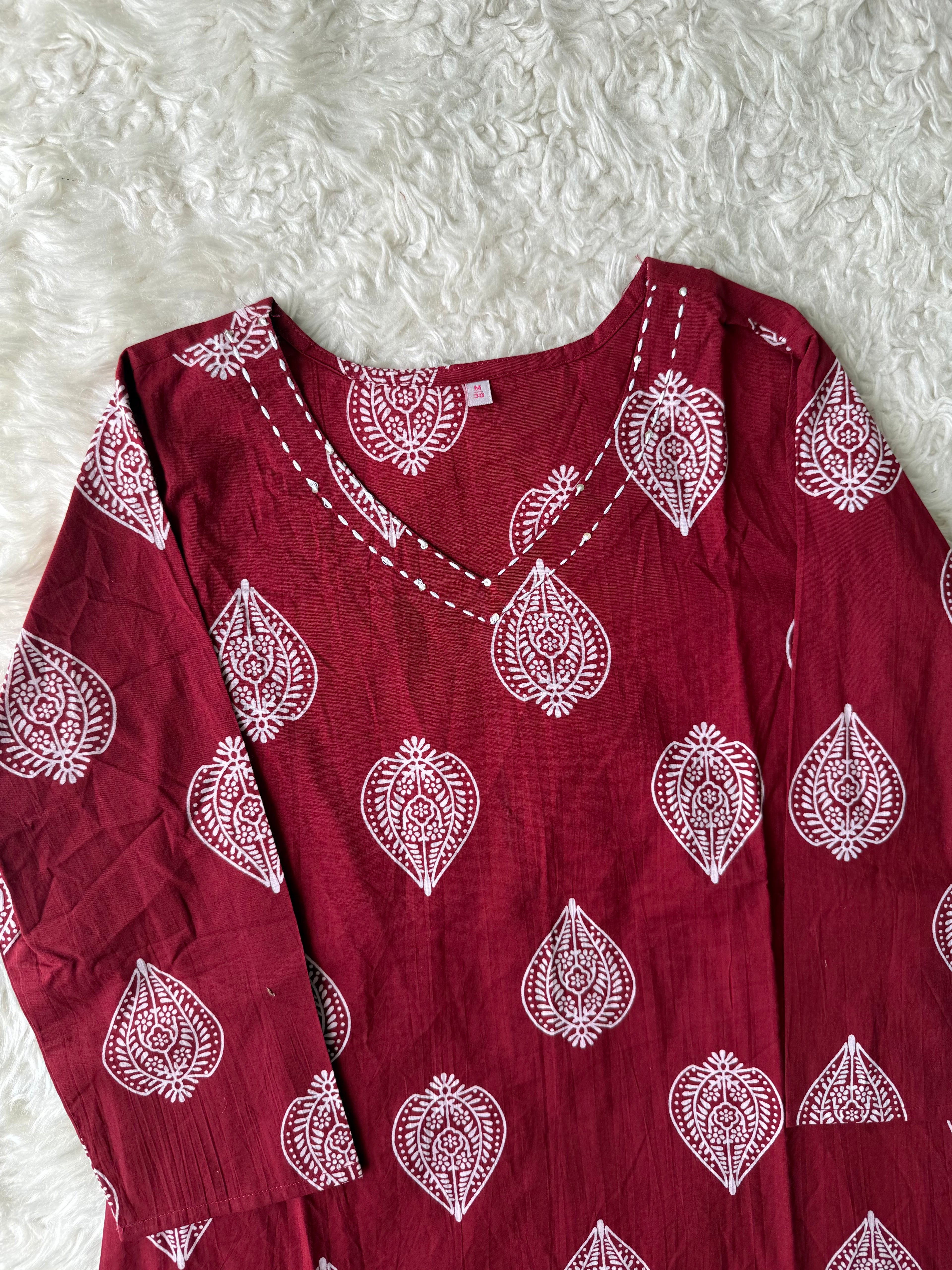 Premium Cotton Kurti Pant Set