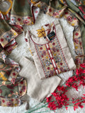 Crepe Silk Kurti Pant Dupatta Set