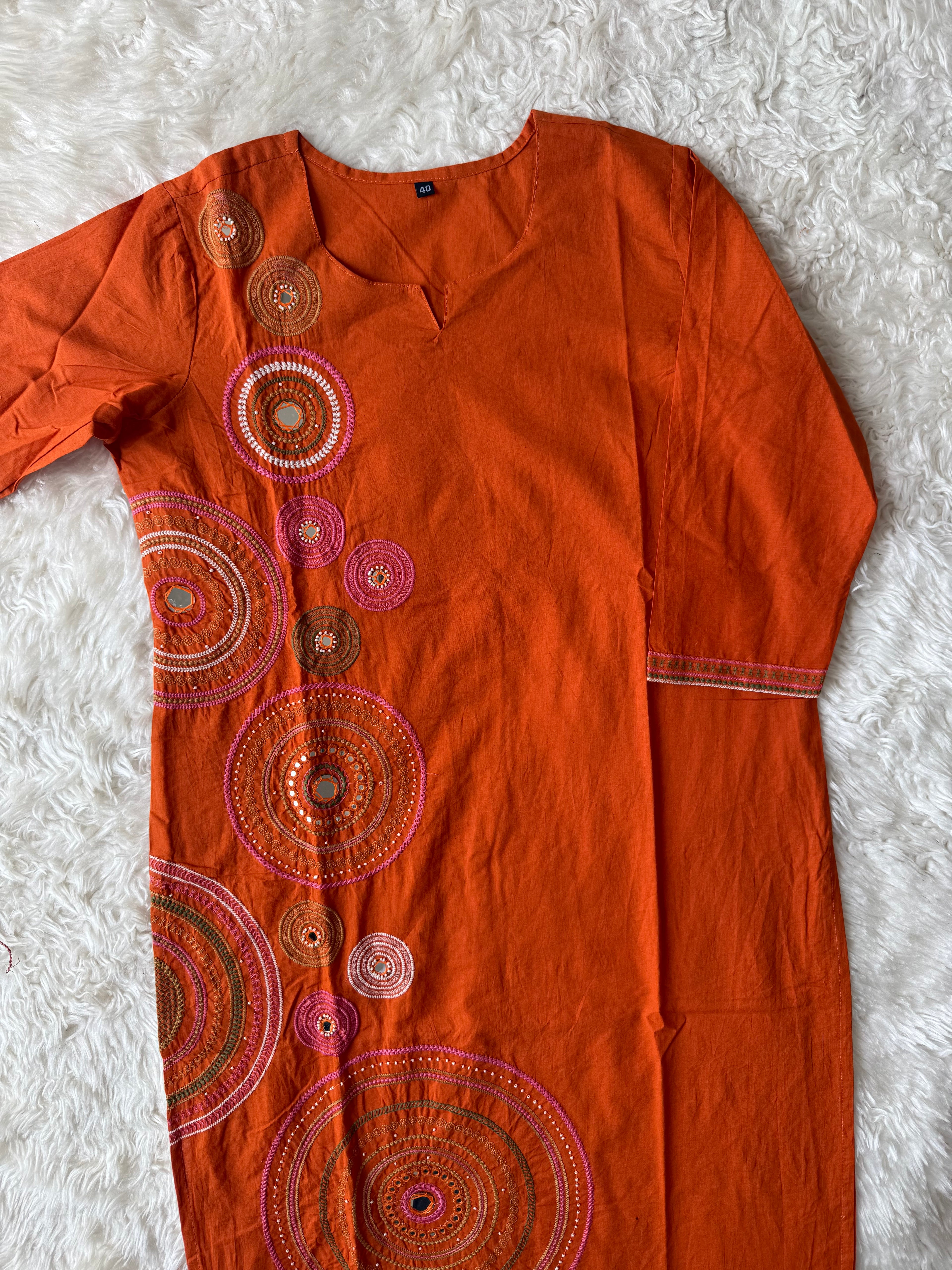 Pure Cotton Kurti Pant Cotton Dupatta Set