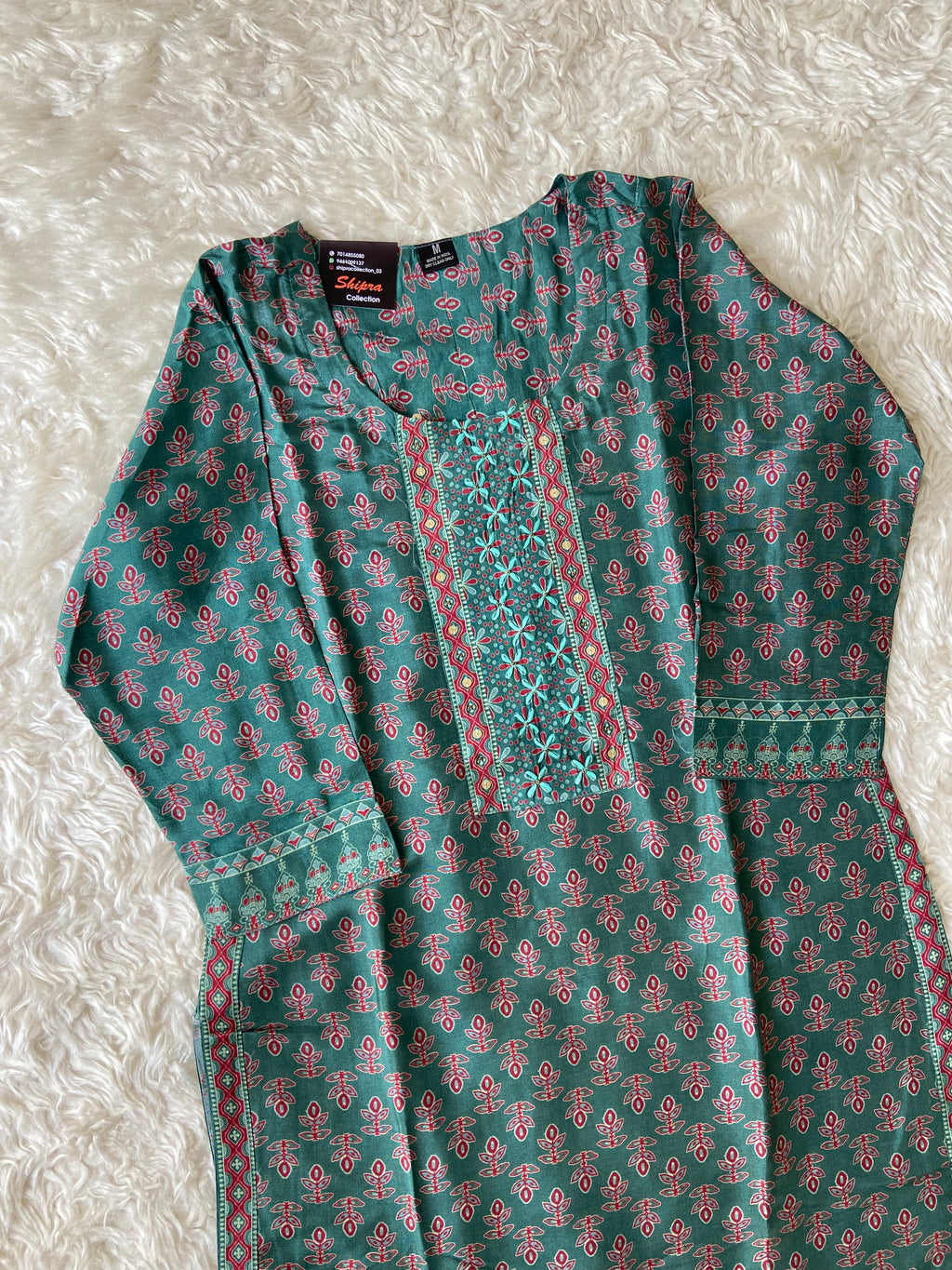 Crepe Silk Kurti Pant Dupatta Set