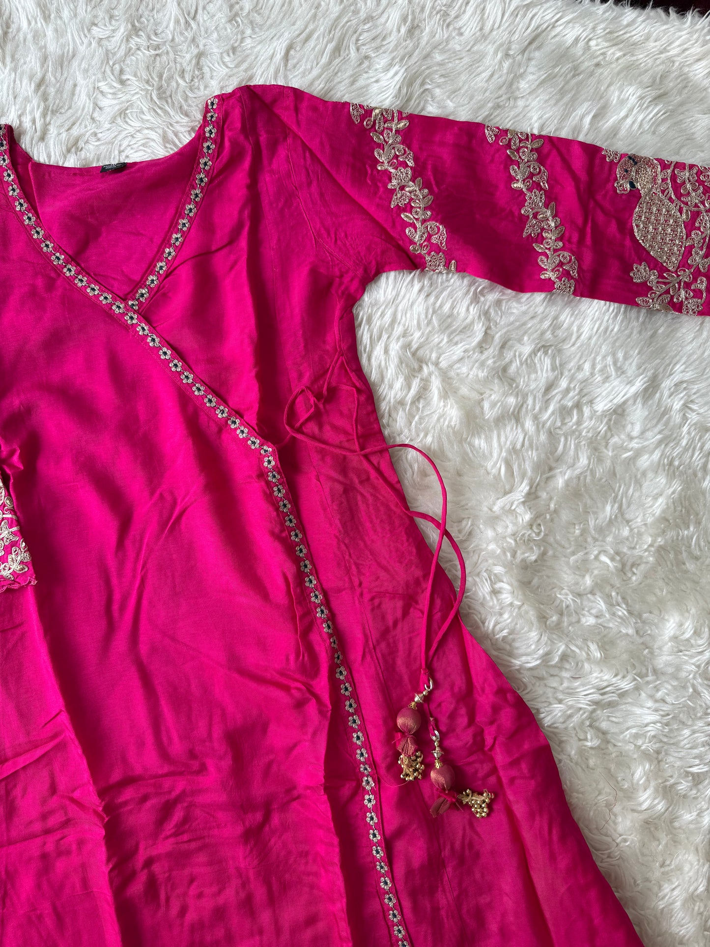 Russian Silk Kurti Pant Dupatta Set