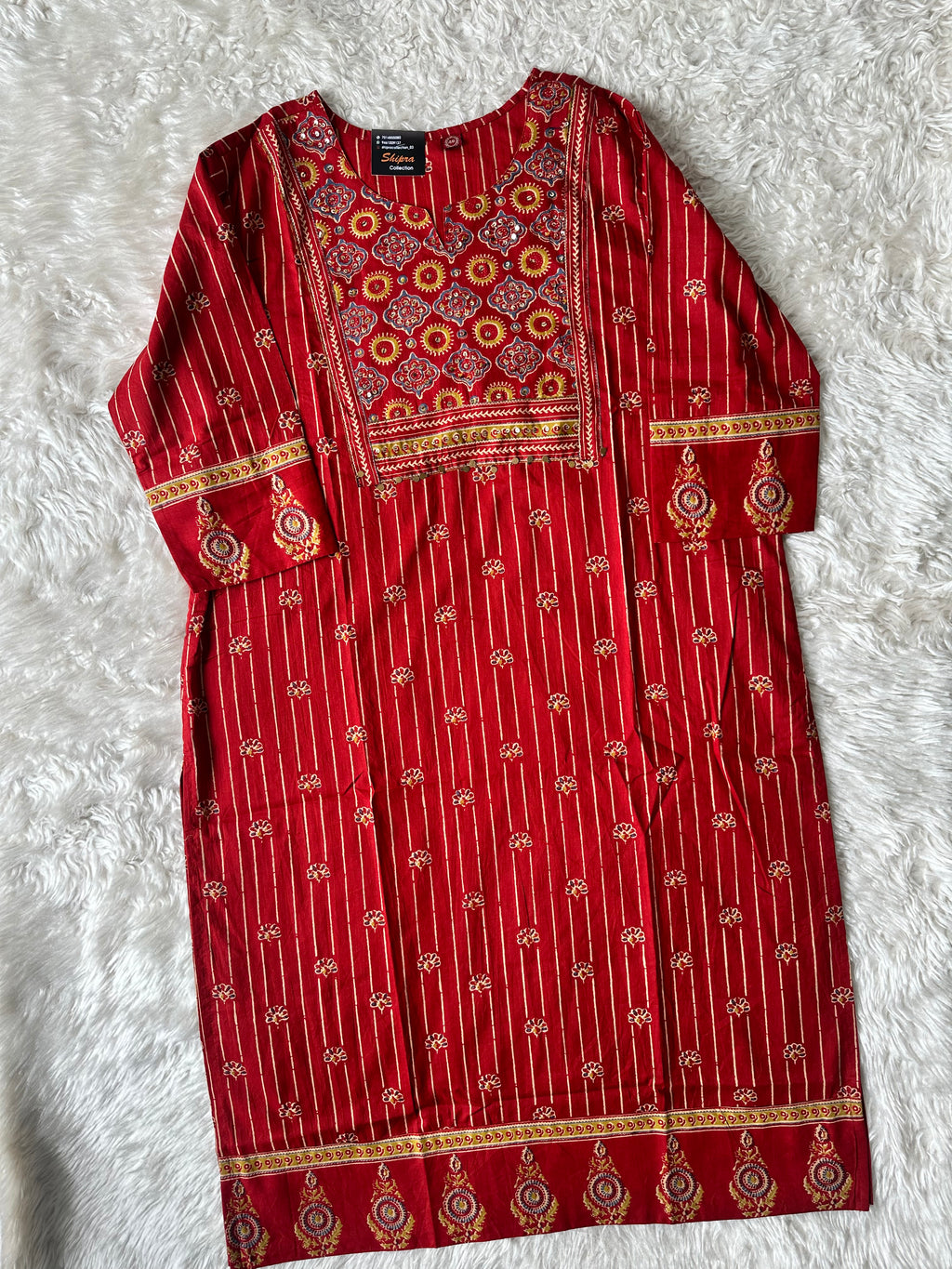 Pure Cotton Kurti Pant Plazo Dupatta Set